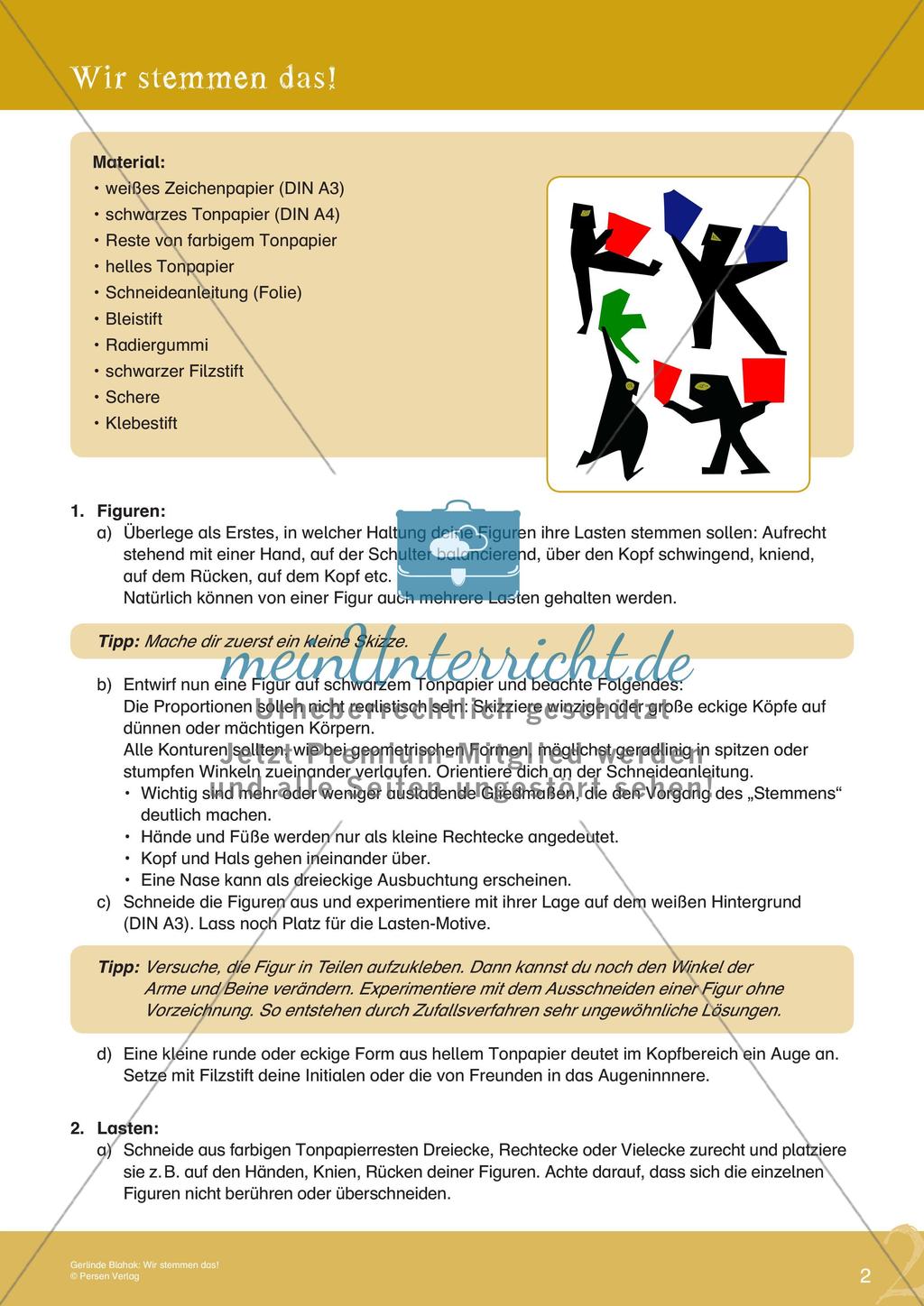 Künstlerische Miniprojekte: Geometrie-Collage Preview 4