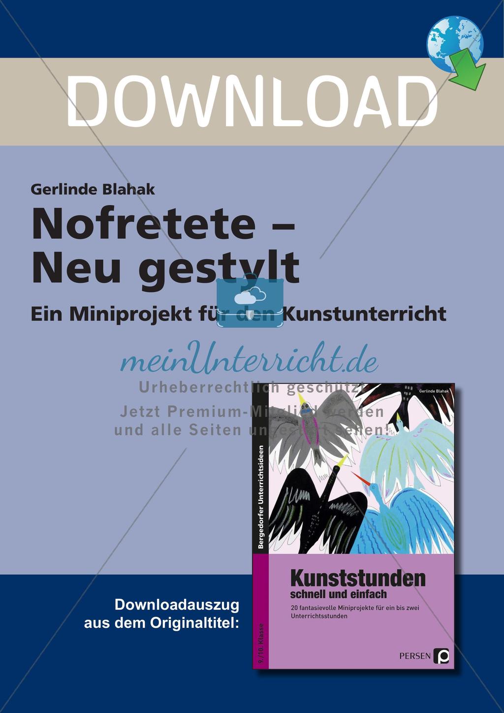 Künstlerische Miniprojekte: Nofretete Preview 1