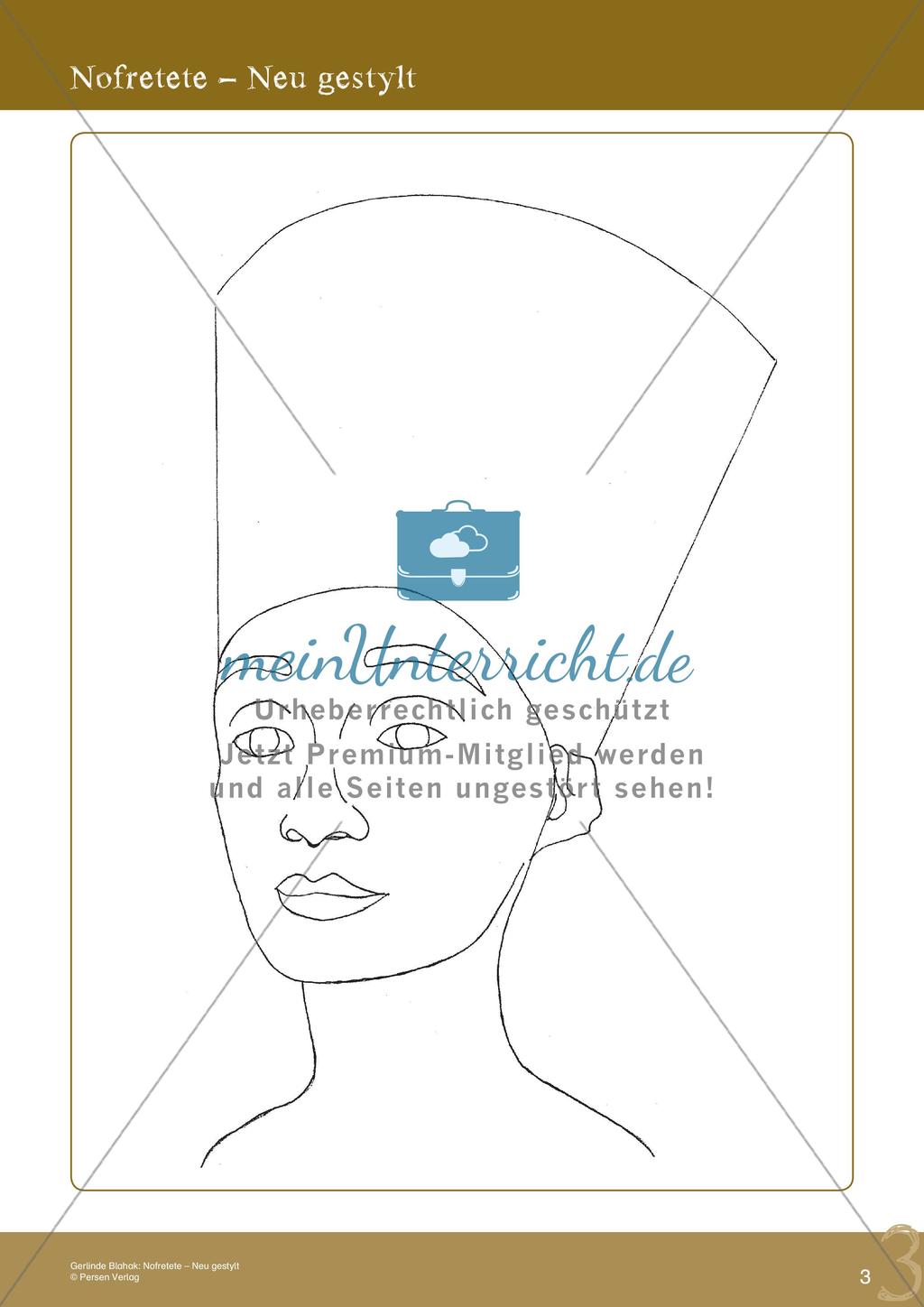 Künstlerische Miniprojekte: Nofretete Preview 5
