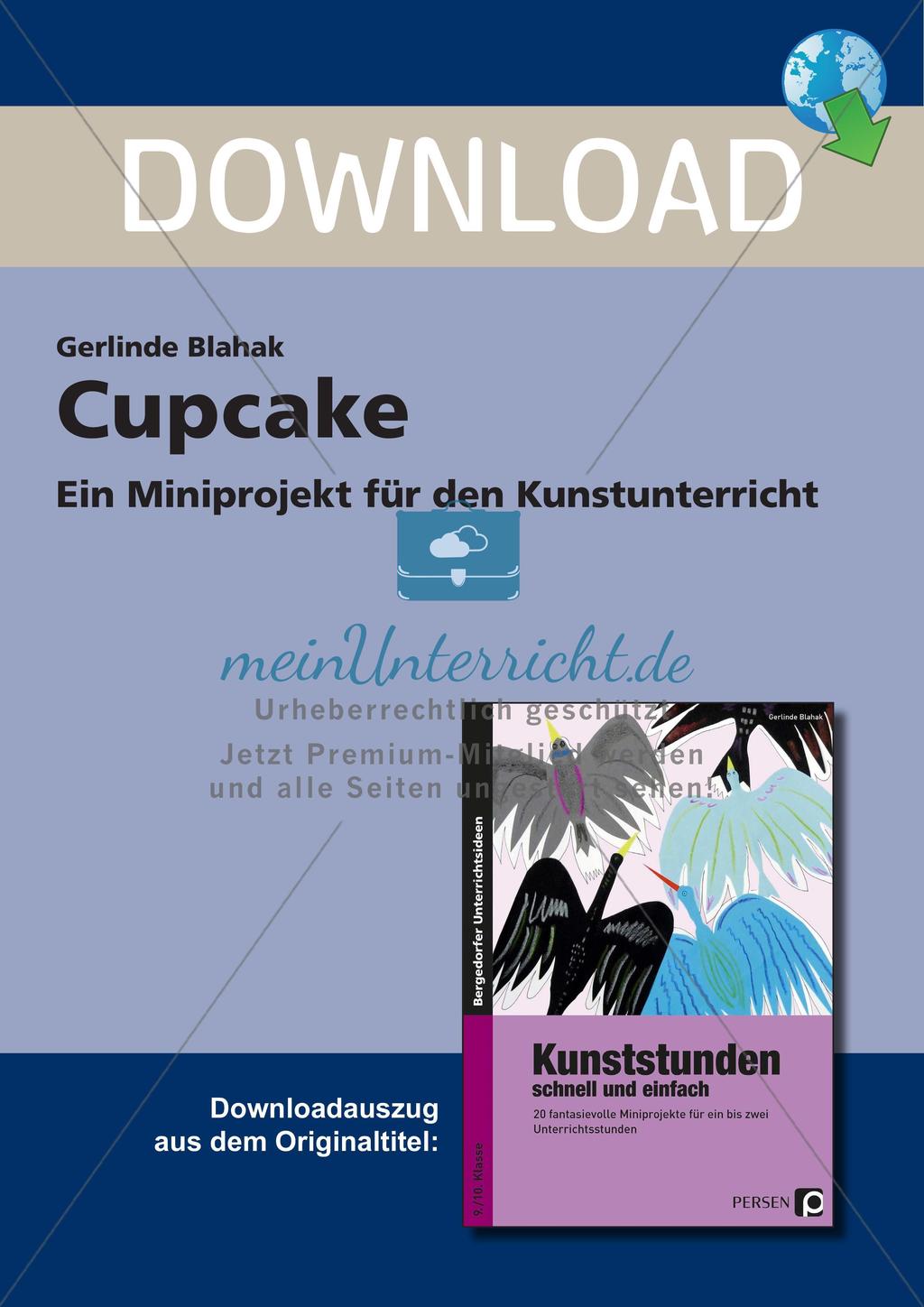Künstlerische Miniprojekte: Cupcake Preview 1