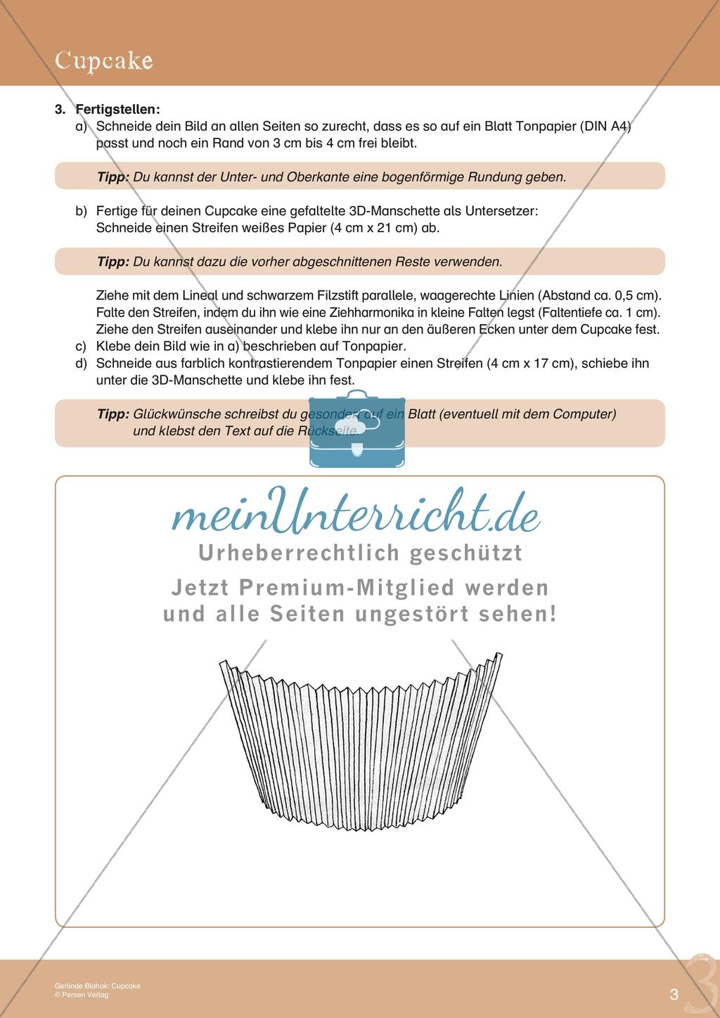 Künstlerische Miniprojekte: Cupcake Preview 5