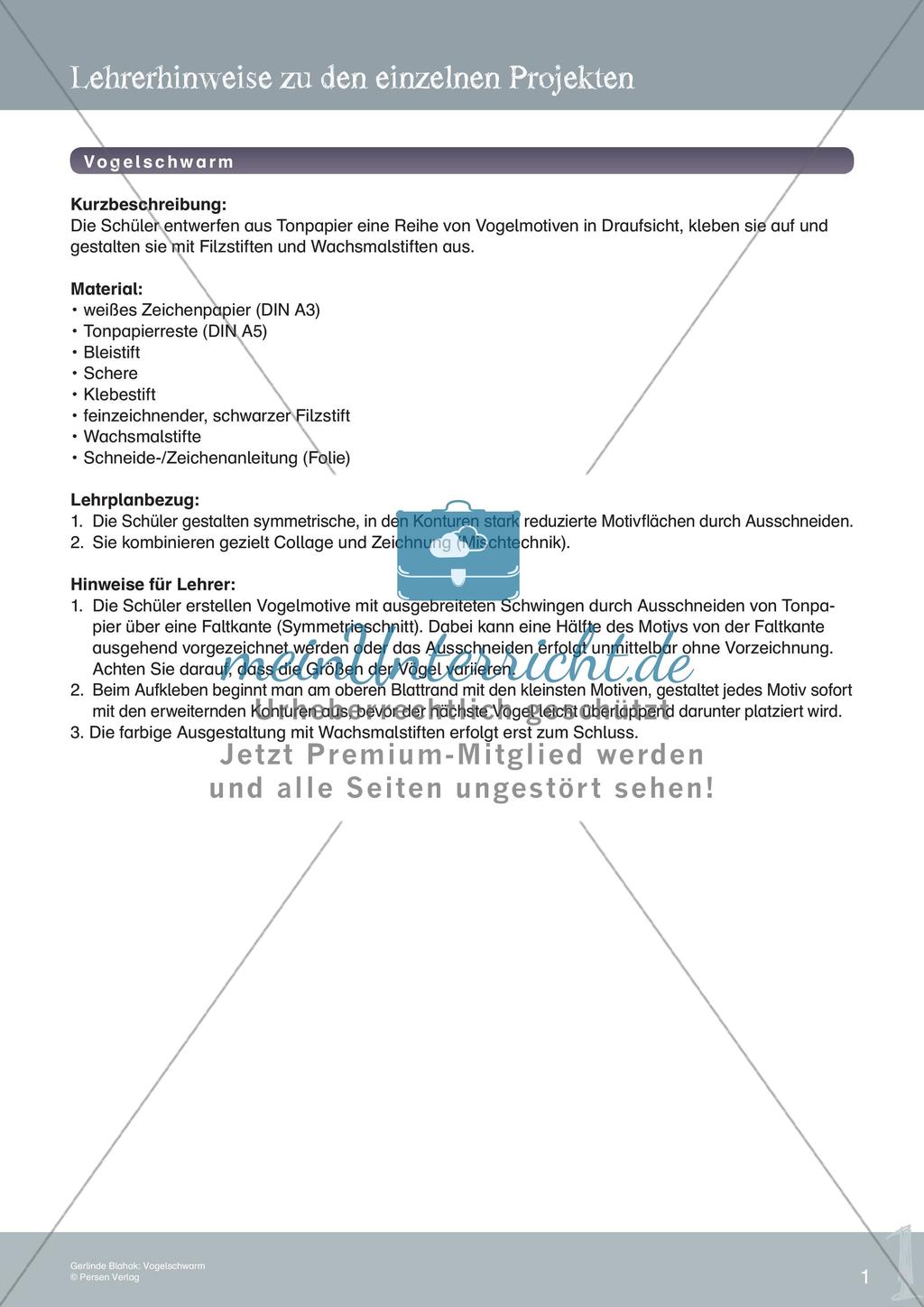 Künstlerische Miniprojekte: Vogelschwarm Preview 3