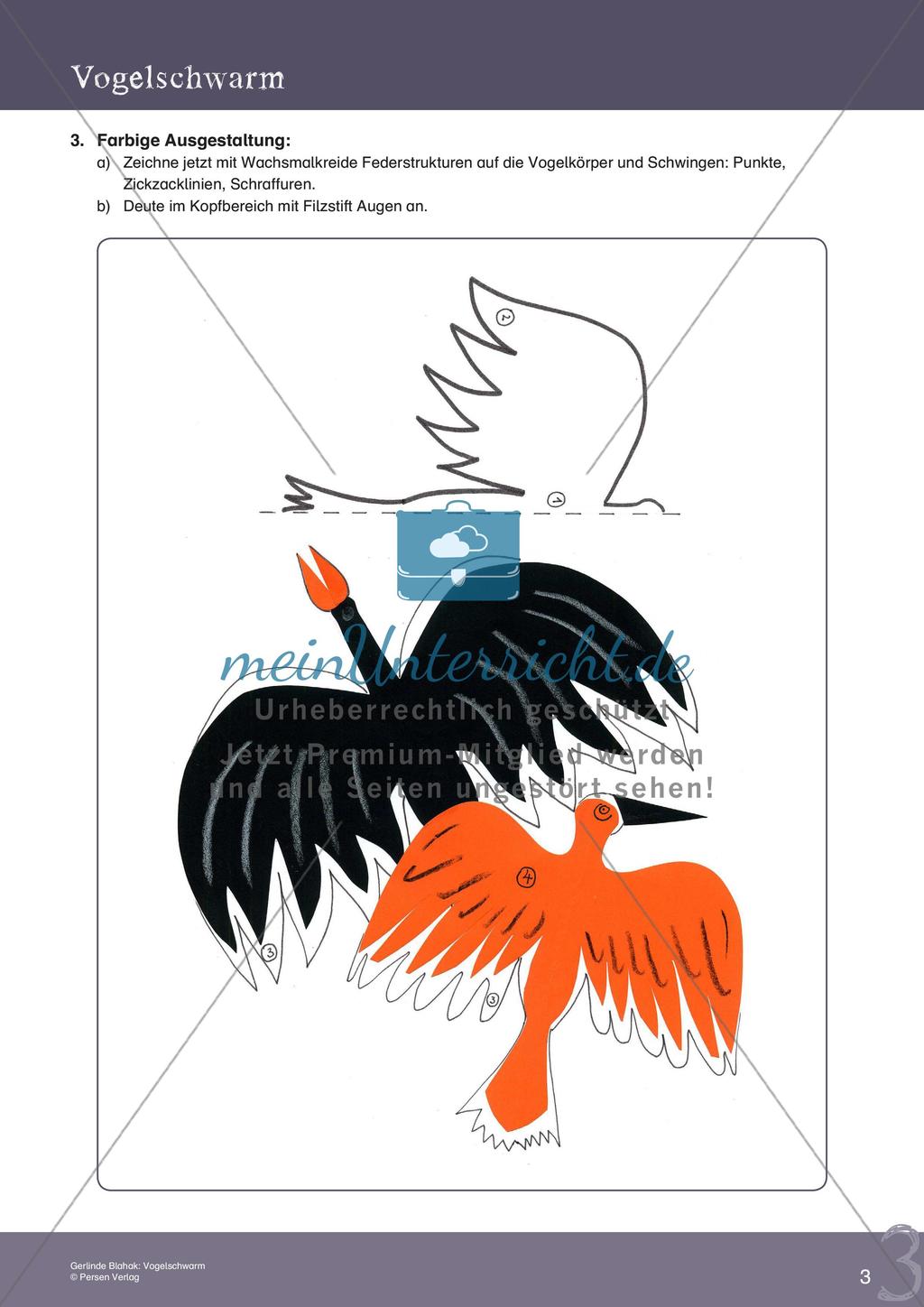 Künstlerische Miniprojekte: Vogelschwarm Preview 5