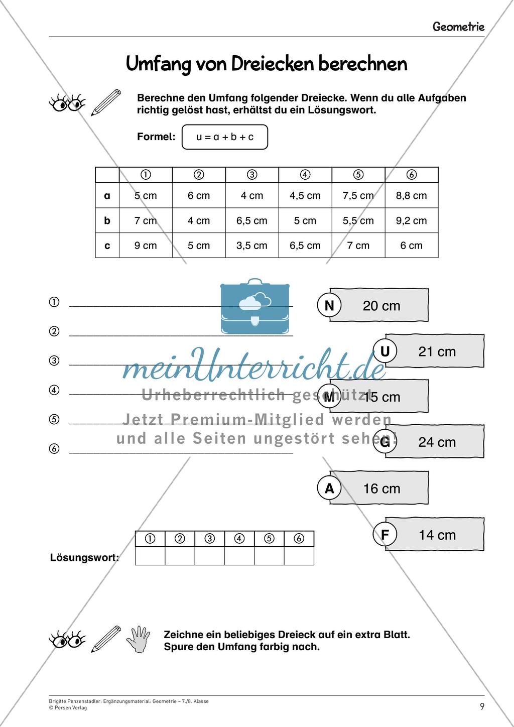 Ergänzungsmaterial: Geometrie Preview 11