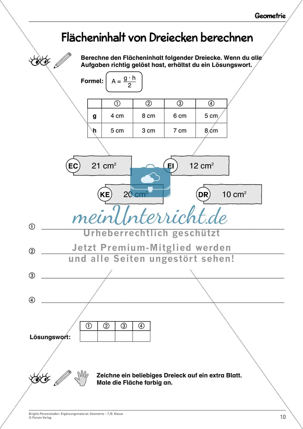 Ergänzungsmaterial: Geometrie Preview 12
