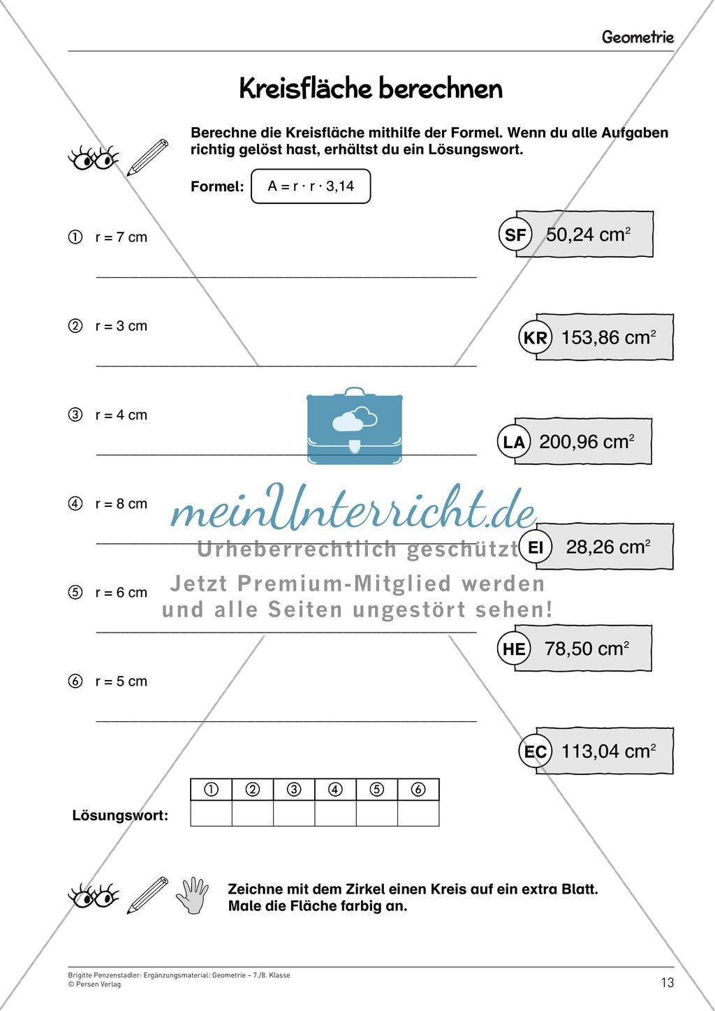 Ergänzungsmaterial: Geometrie Preview 15