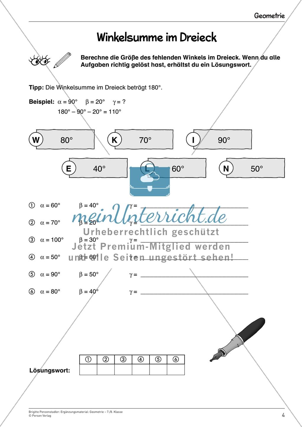 Ergänzungsmaterial: Geometrie Preview 6