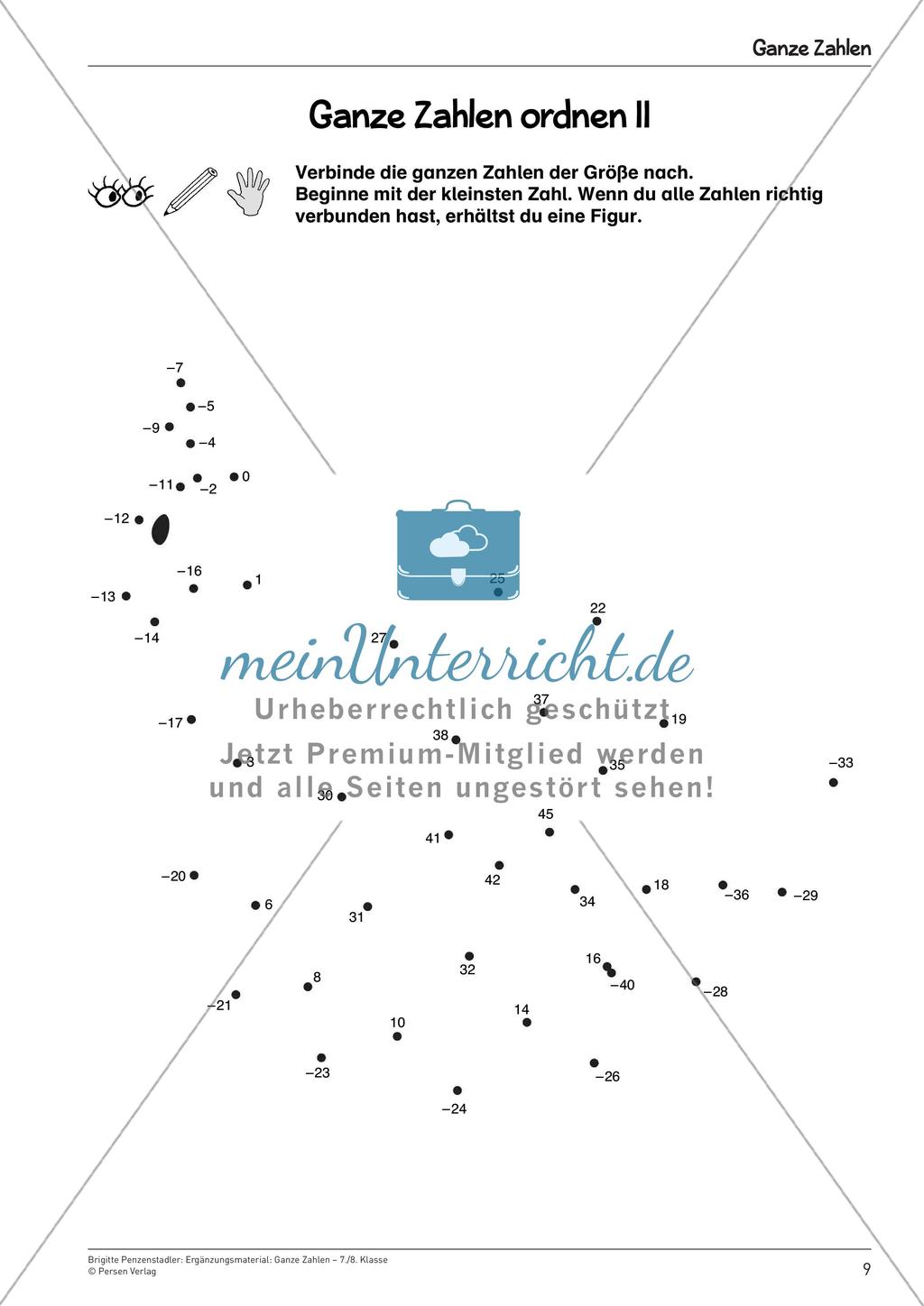 Ergänzungsmaterial: Ganze Zahlen Preview 11