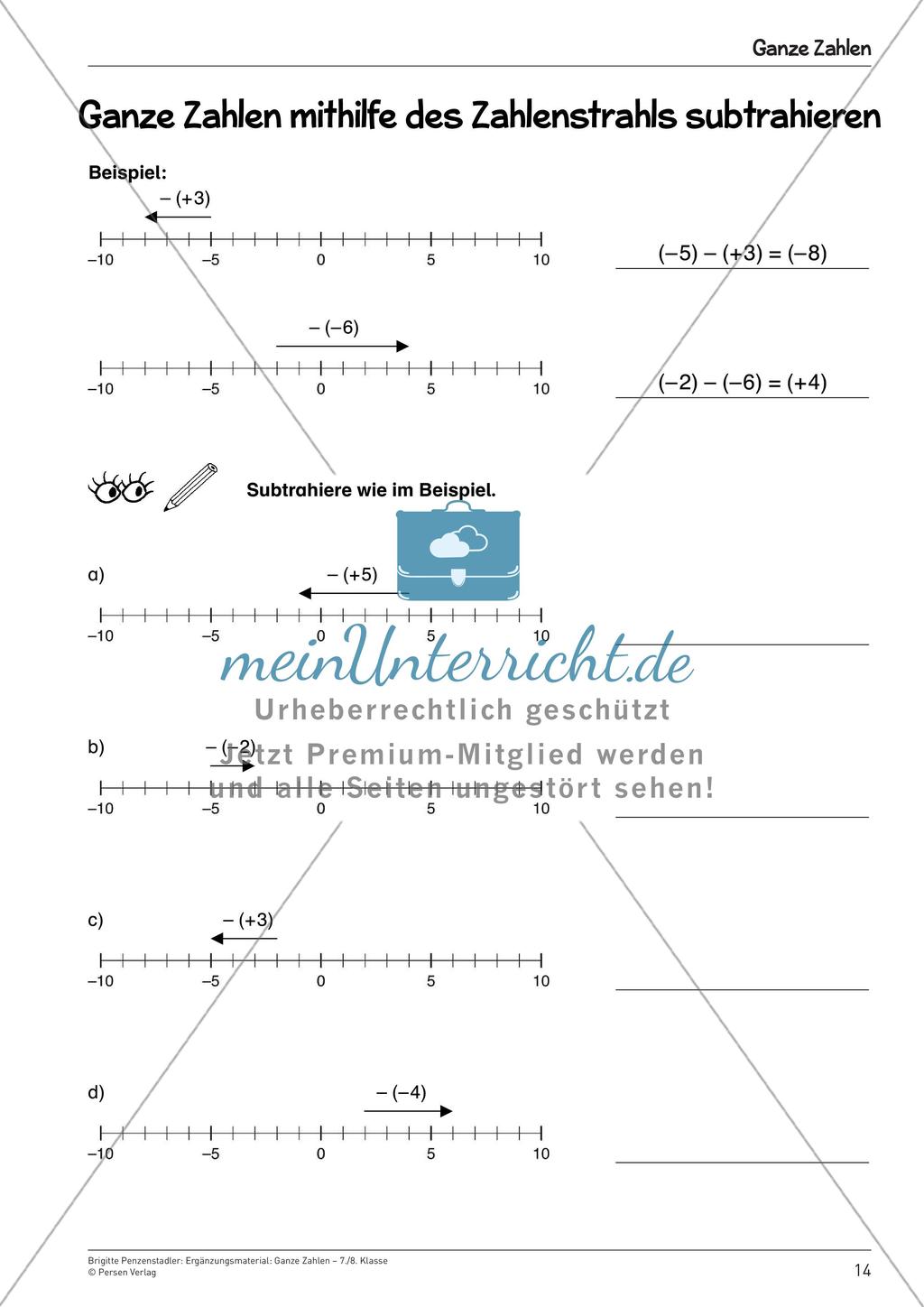 Ergänzungsmaterial: Ganze Zahlen Preview 16