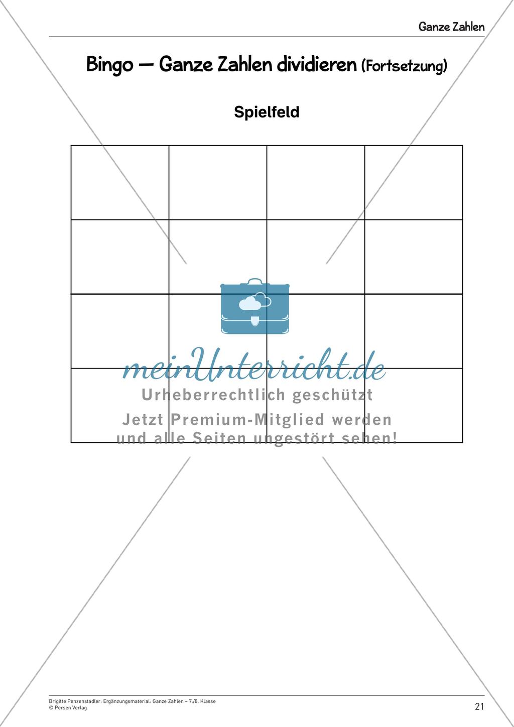 Ergänzungsmaterial: Ganze Zahlen Preview 23