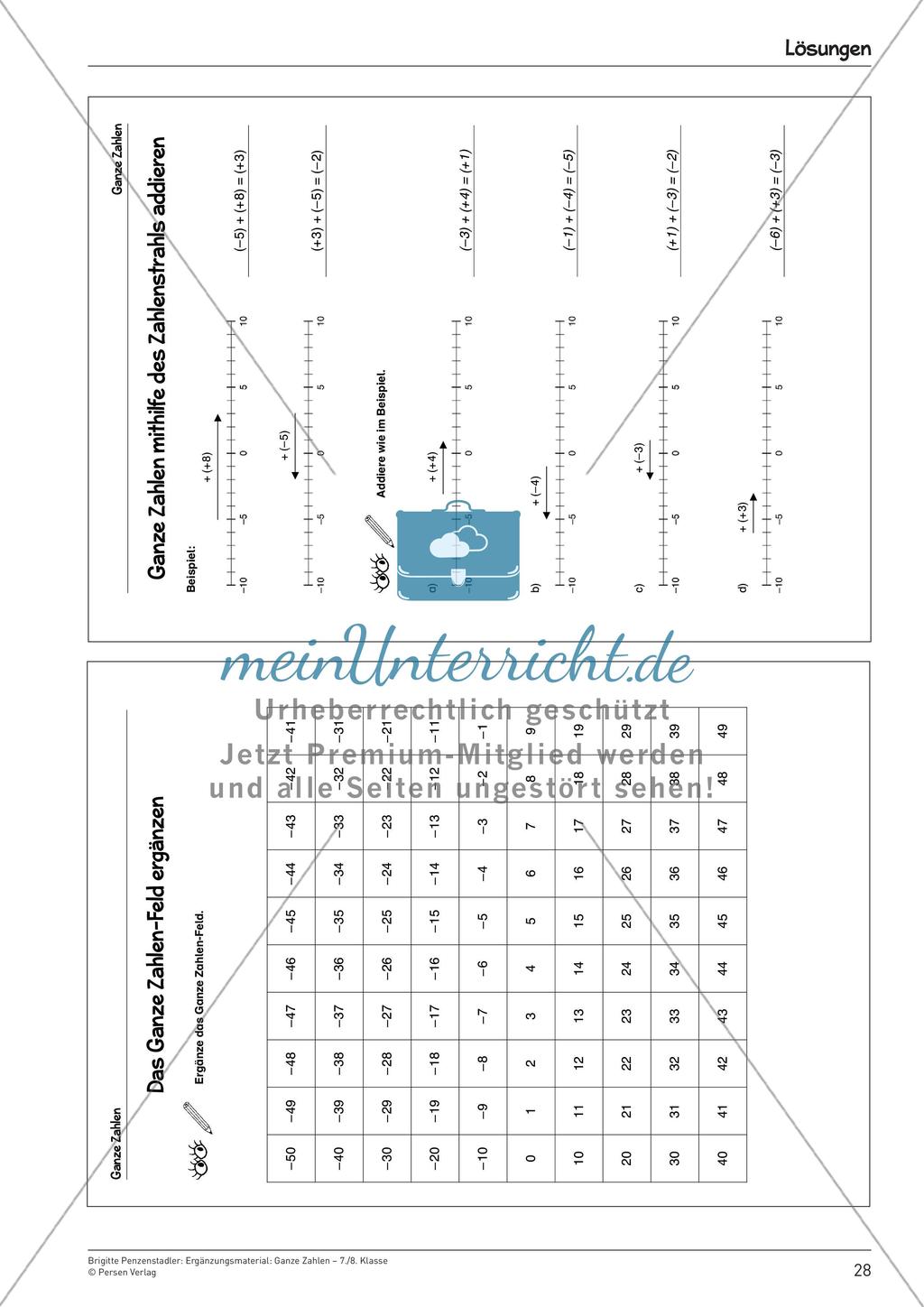Ergänzungsmaterial: Ganze Zahlen Preview 30