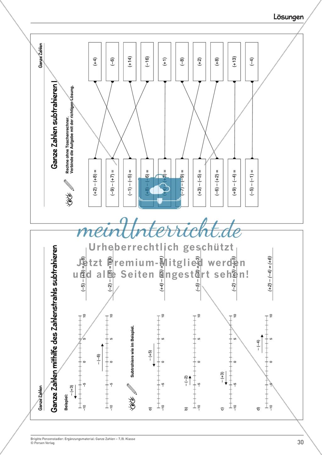 Ergänzungsmaterial: Ganze Zahlen Preview 32