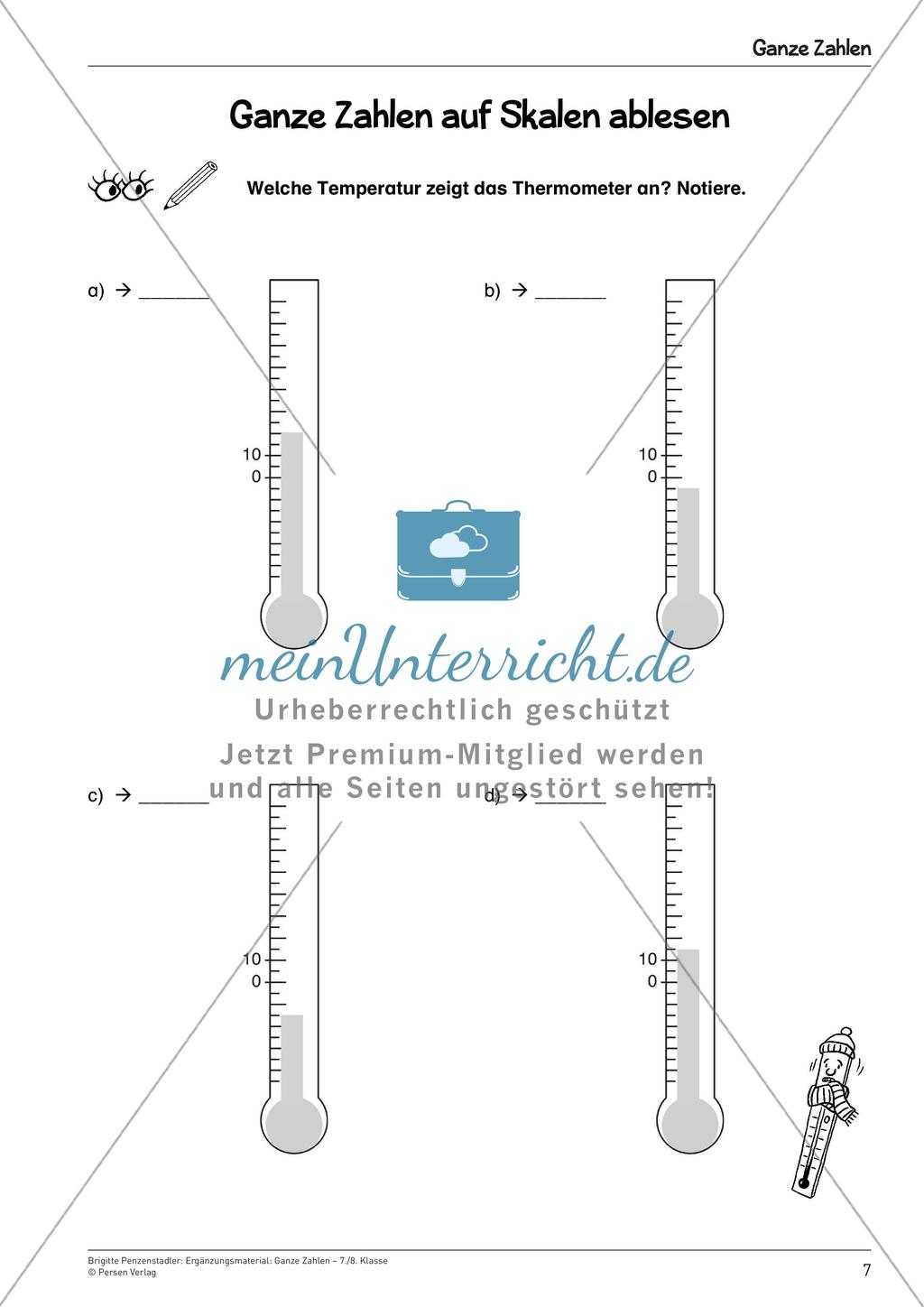 Ergänzungsmaterial: Ganze Zahlen Preview 9