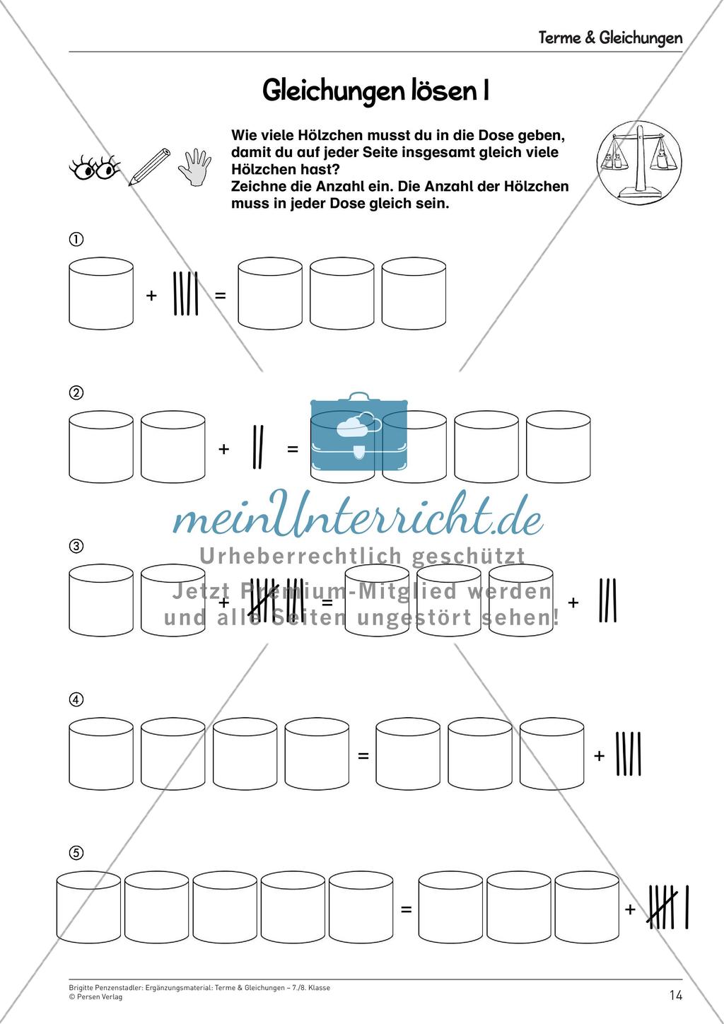 Ergänzungsmaterial: Terme & Gleichungen Preview 16