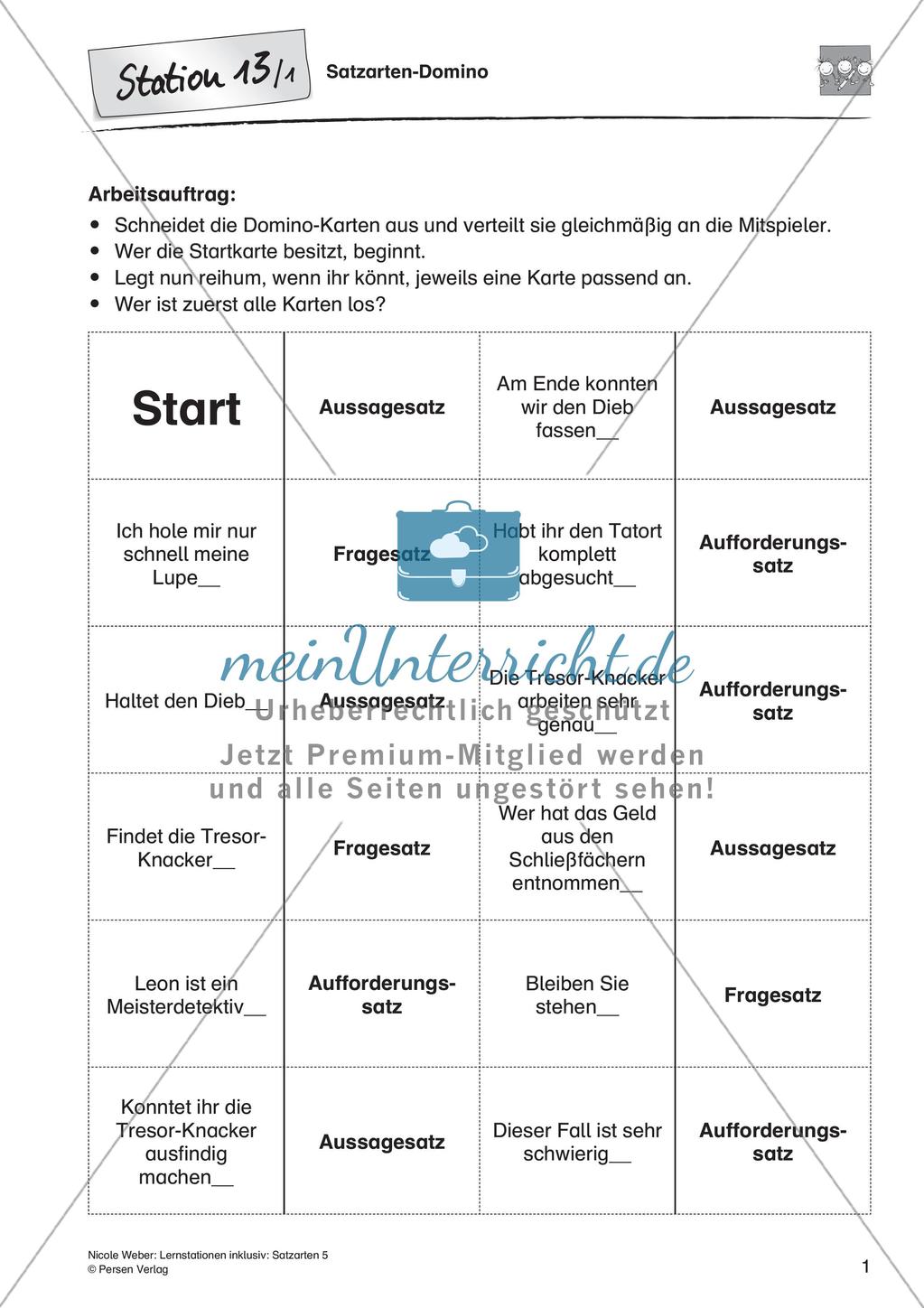 Satzarten Domino Preview 3