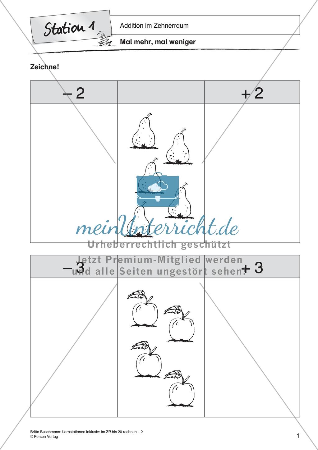 Addition im Zehnerraum Preview 3