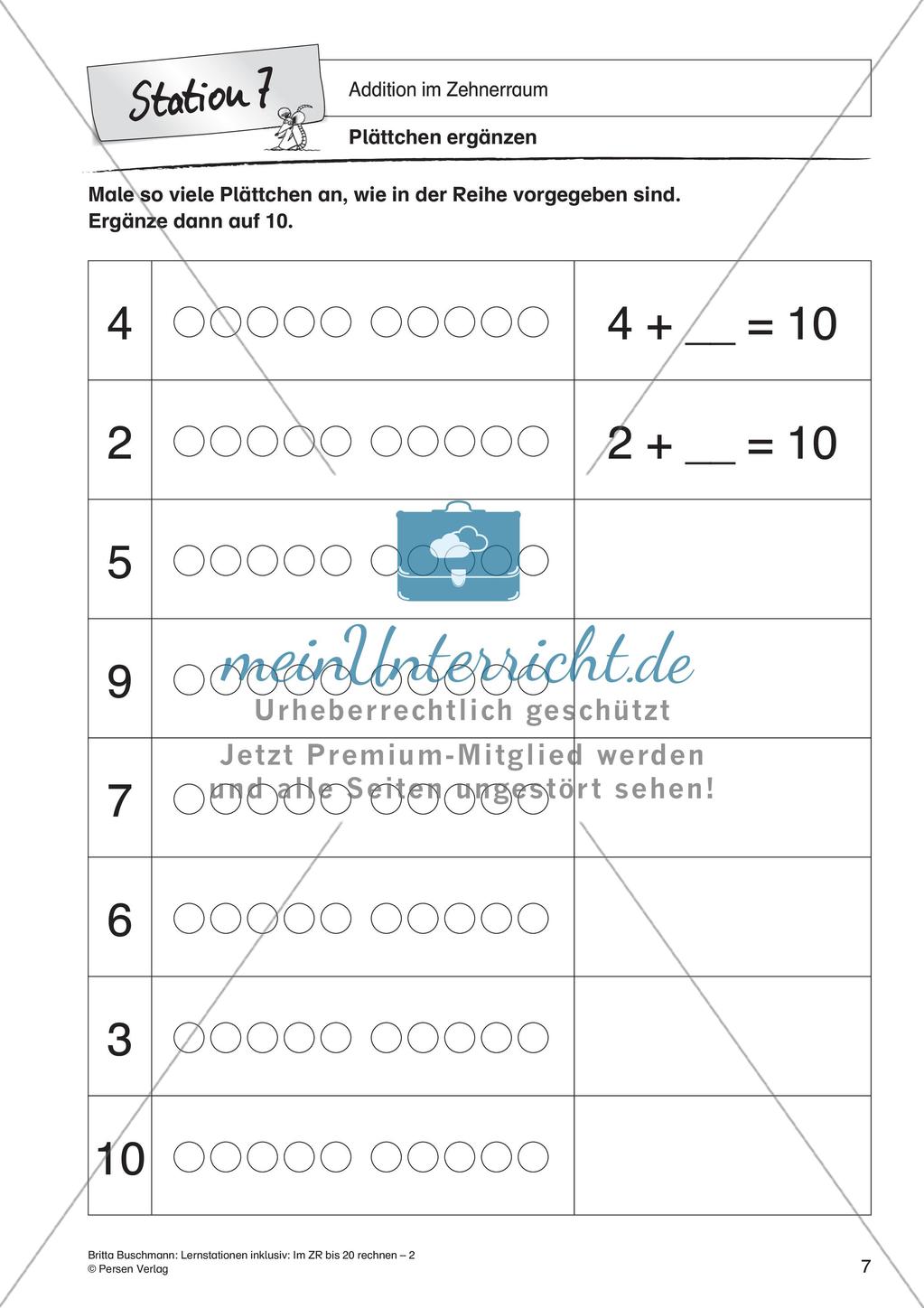 Addition im Zehnerraum Preview 9