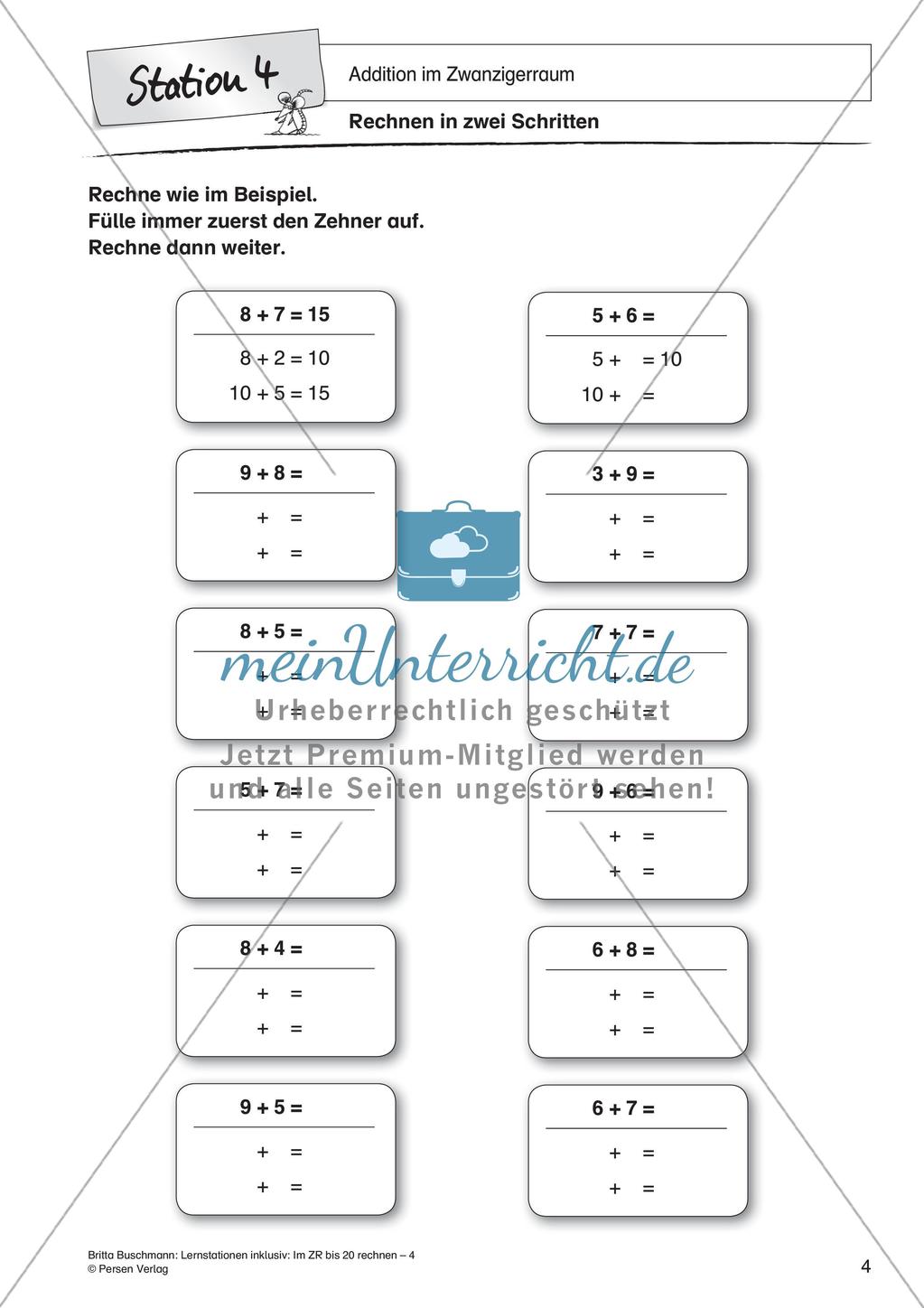Addition im Zwanzigerraum Preview 6