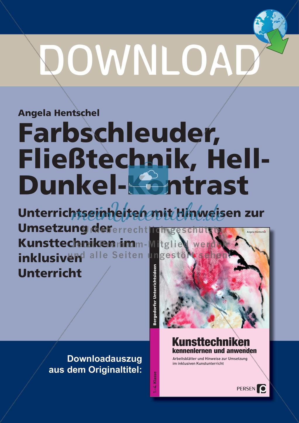 Kunsttechniken: Farbschleuder und Fließtechnik Preview 1