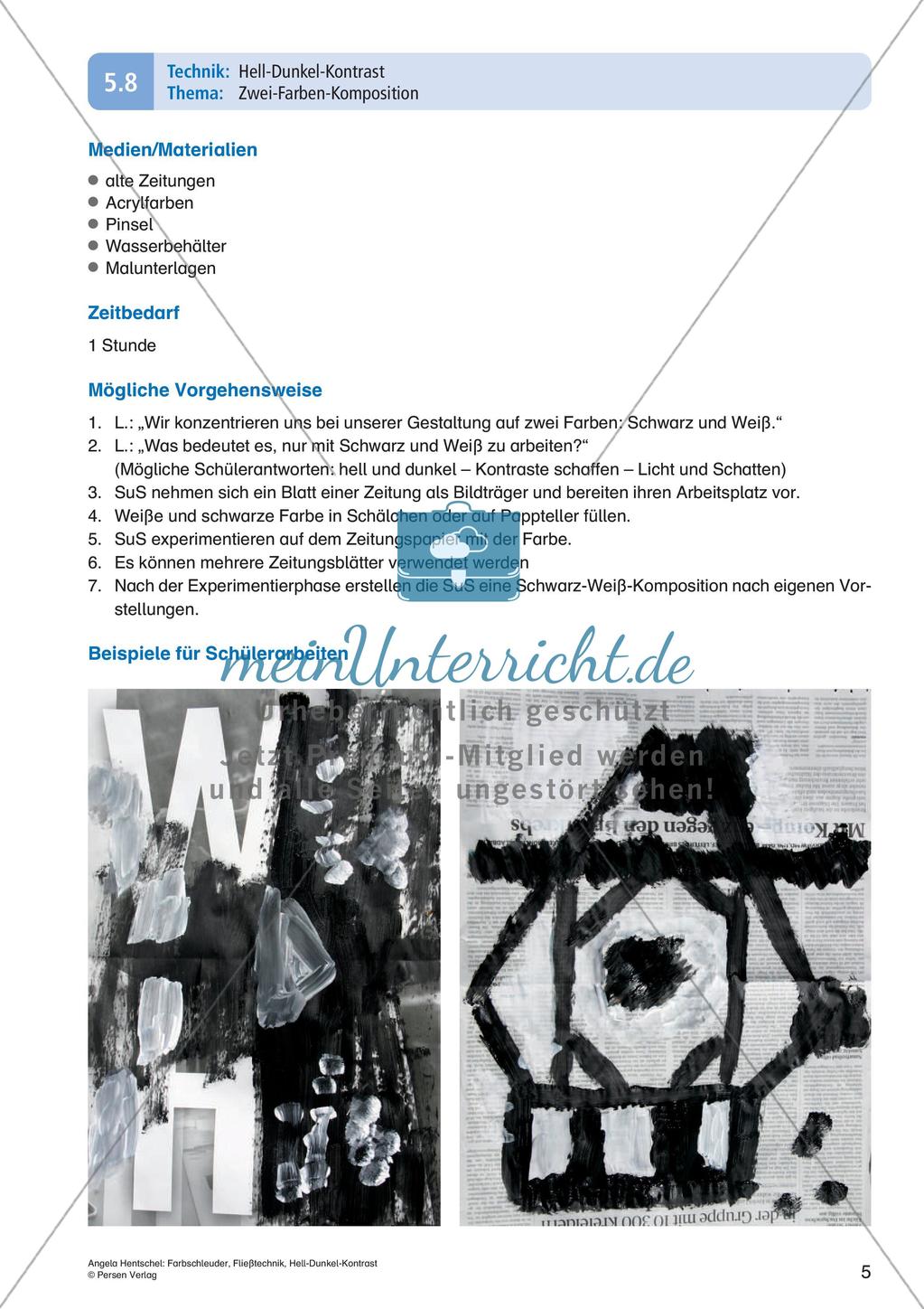 Kunsttechniken: Farbschleuder und Fließtechnik Preview 7