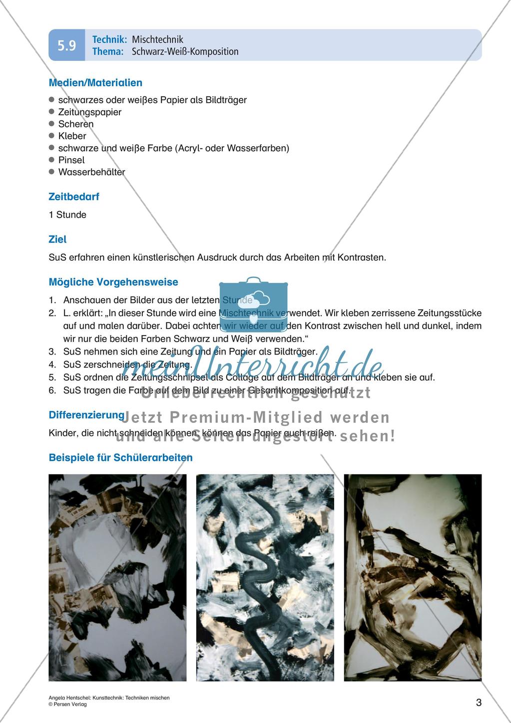 Kunsttechniken: Mischung von Techniken Preview 3