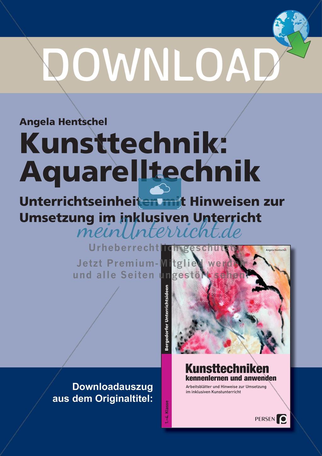 Kunsttechniken: Aquarelltechnik Preview 1