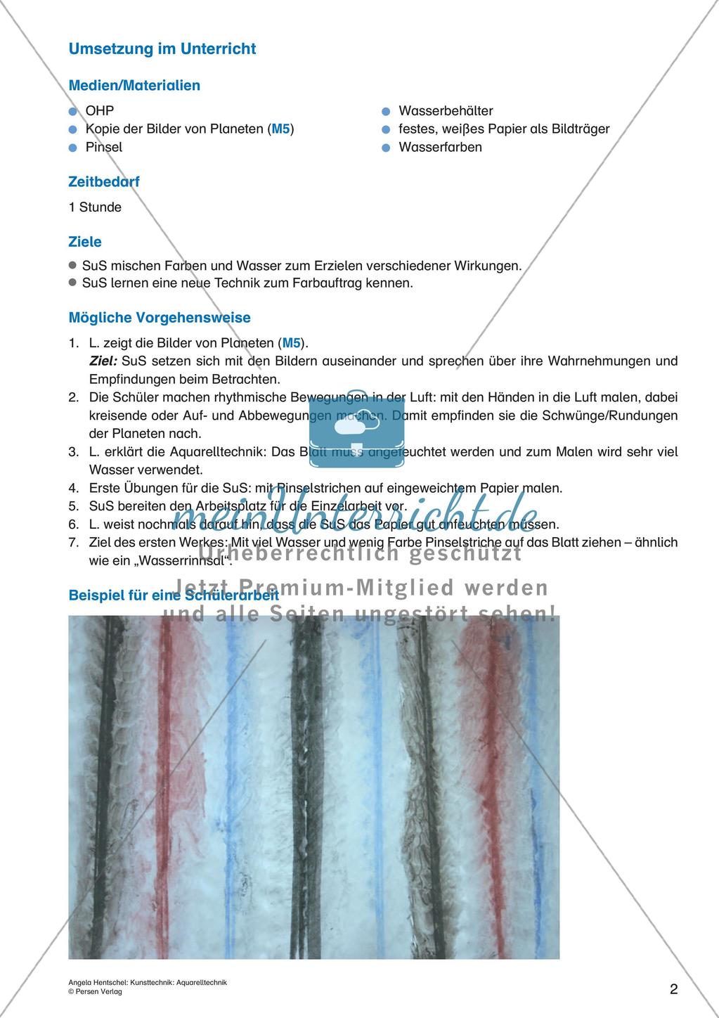 Kunsttechniken: Aquarelltechnik Preview 4
