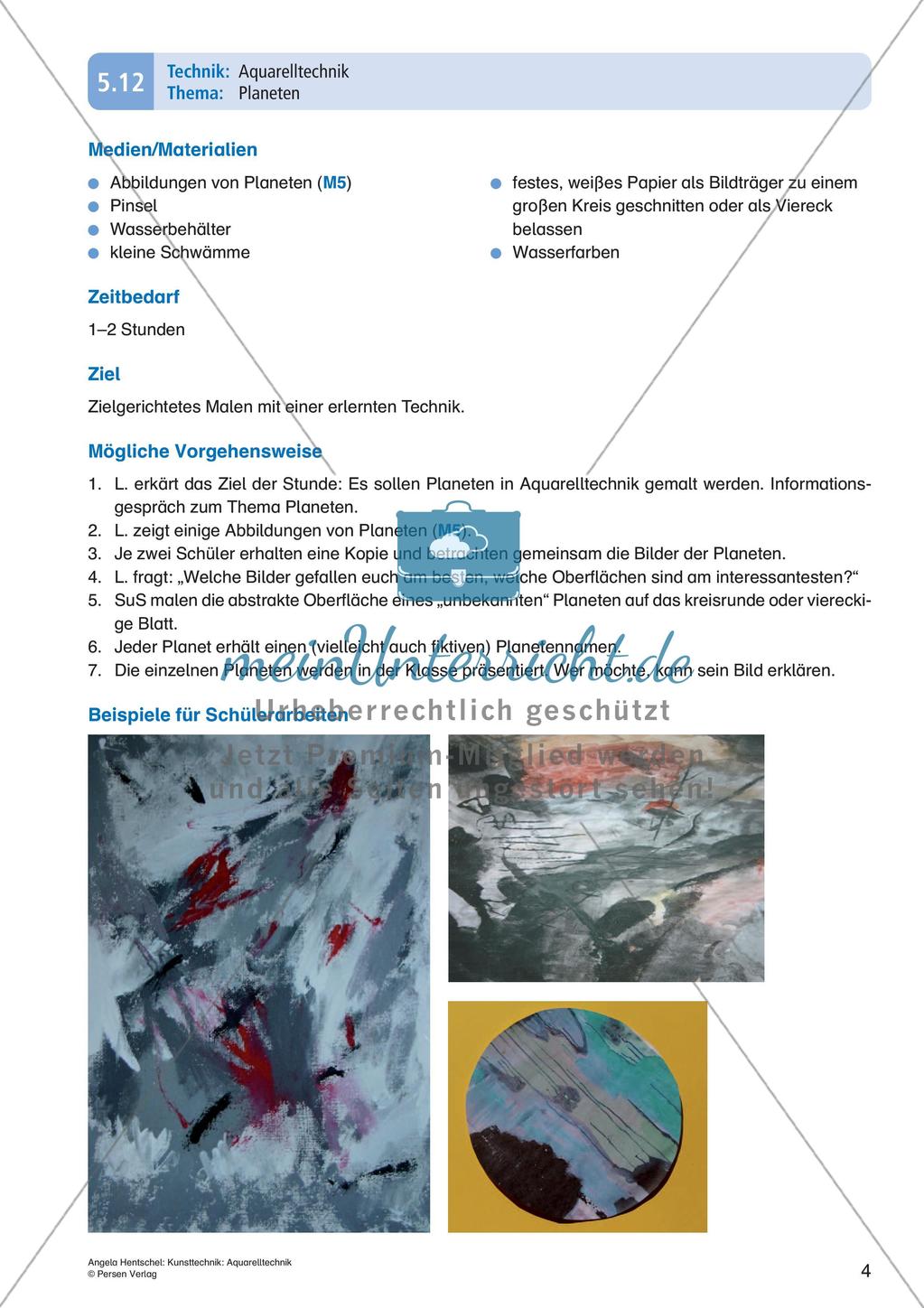 Kunsttechniken: Aquarelltechnik Preview 6