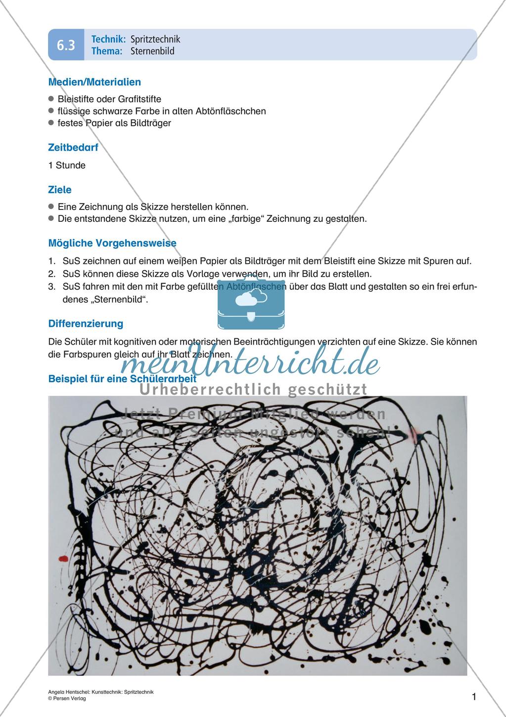 Kunsttechniken: Spritztechnik Preview 3