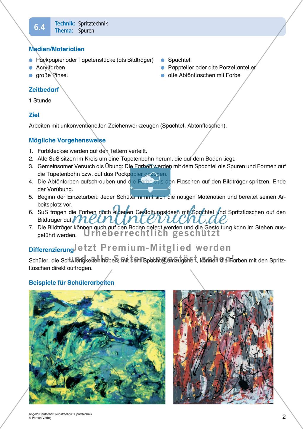 Kunsttechniken: Spritztechnik Preview 4