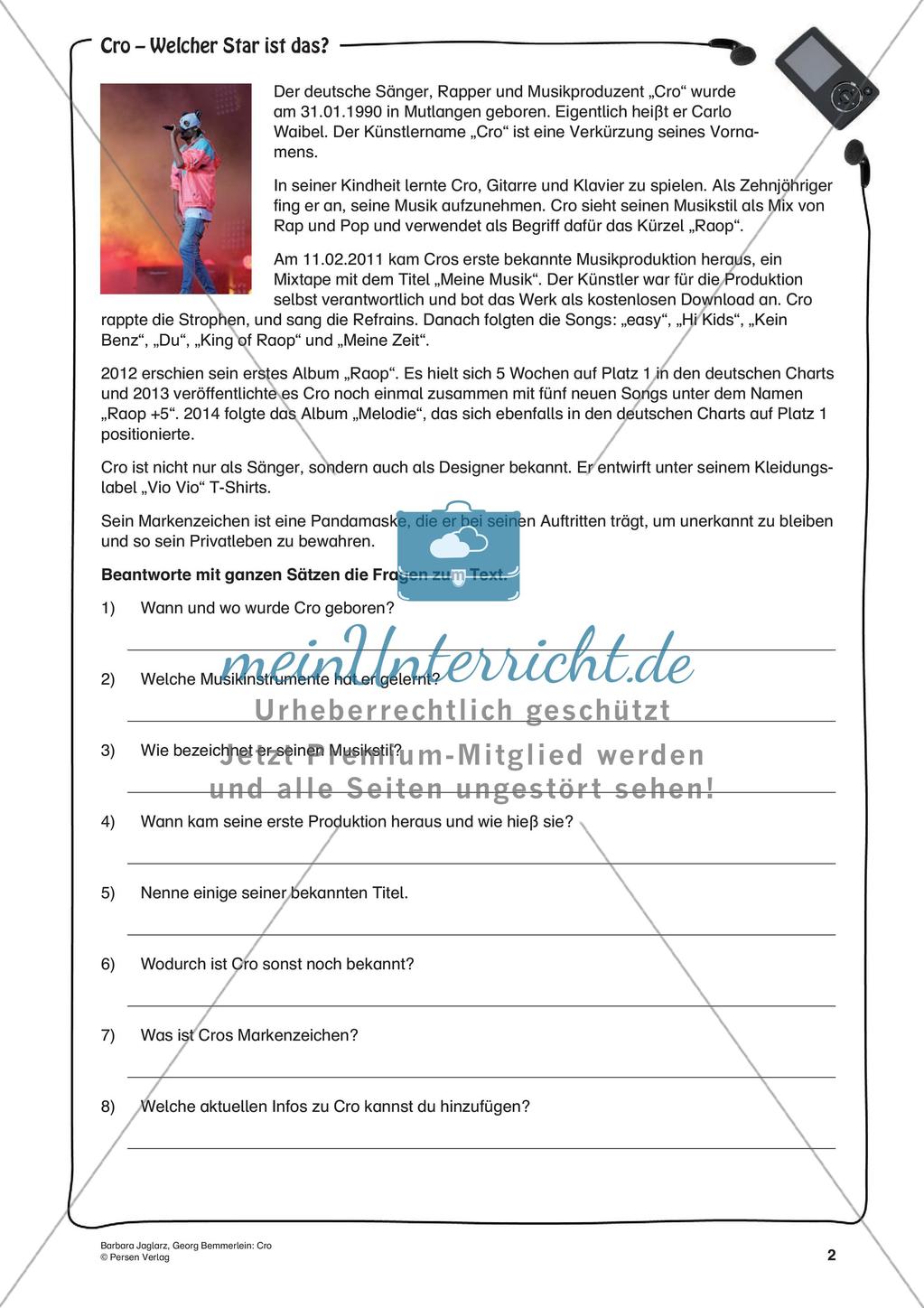 Musikalische Popstars: Cro Preview 4