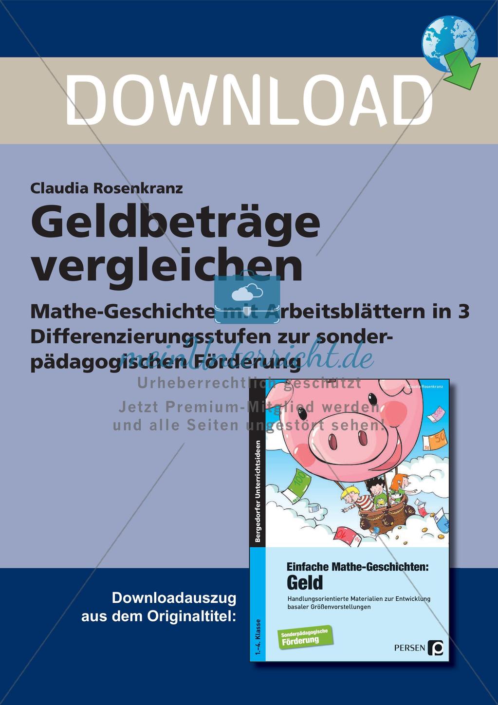 Geldbeträge vergleichen Preview 1