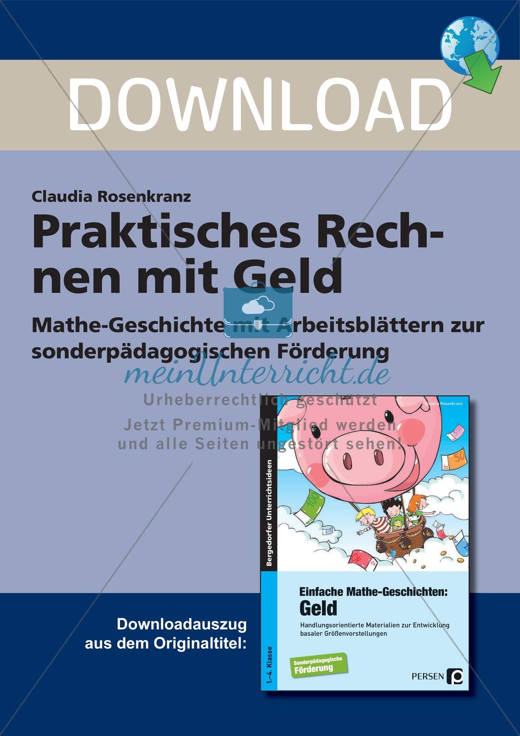 Praktisches Rechnen mit Geld Preview 1