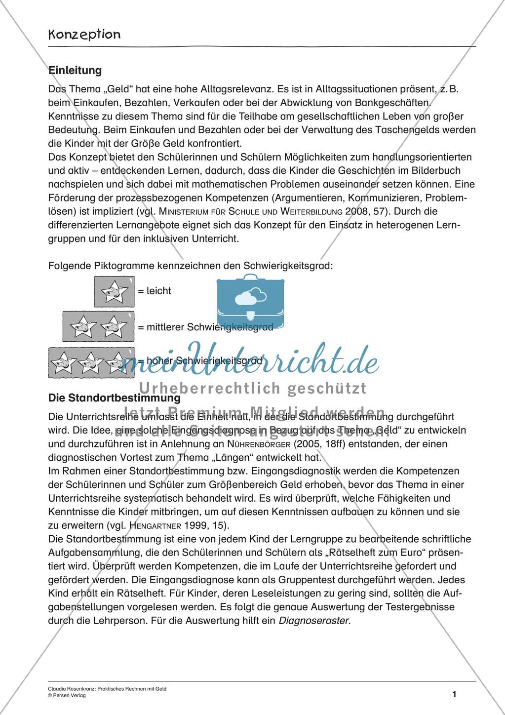Praktisches Rechnen mit Geld Preview 3