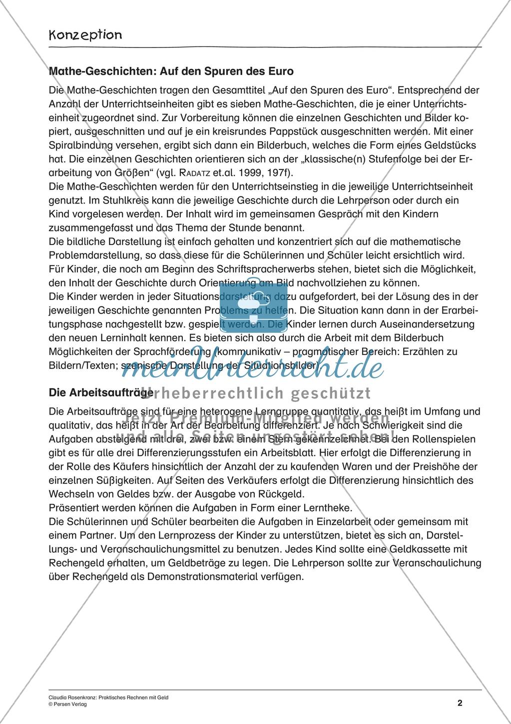 Praktisches Rechnen mit Geld Preview 4