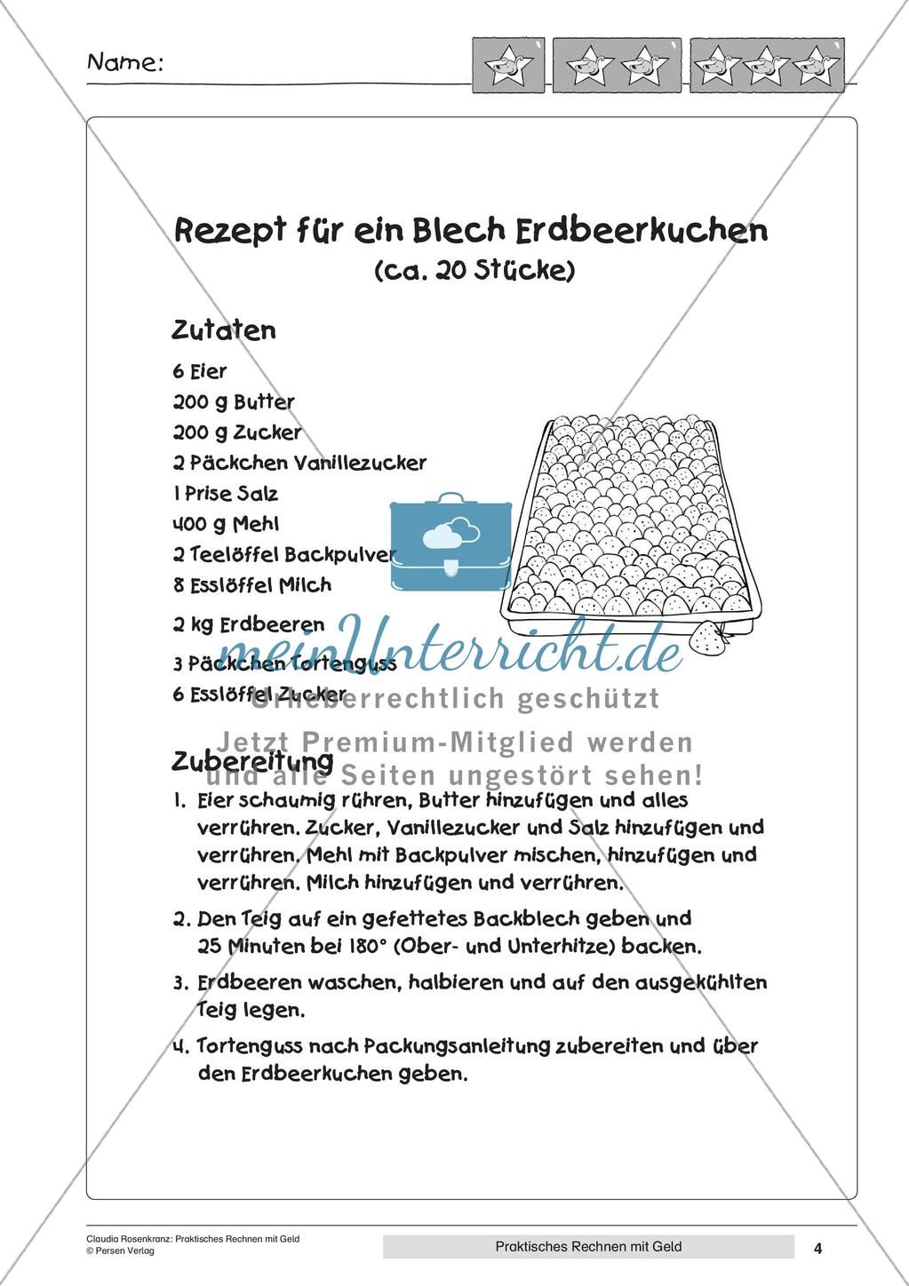 Praktisches Rechnen mit Geld Preview 6