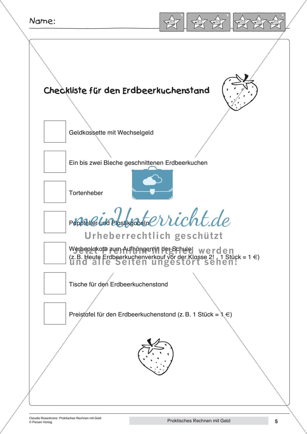 Praktisches Rechnen mit Geld Preview 7