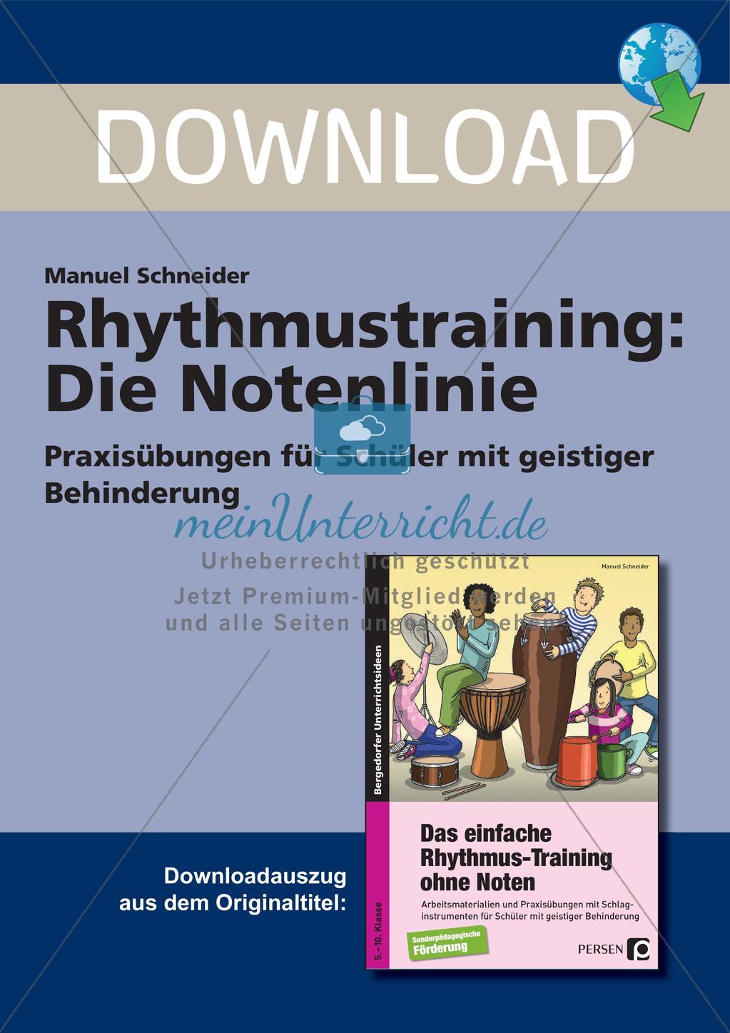 Rhythmustraining: Die Notenlinie Preview 1