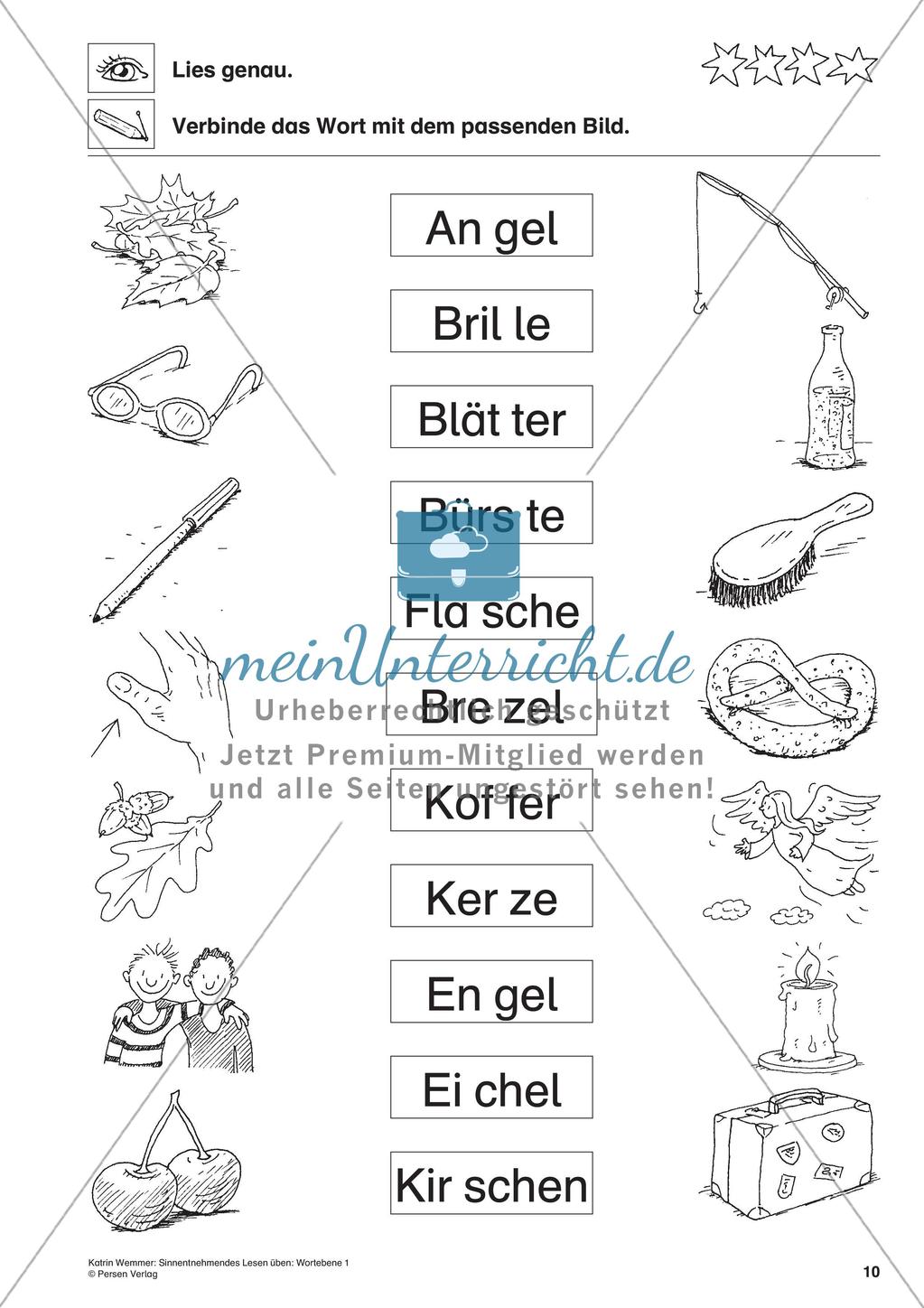 Sinnentnehmendes Lesen: Wortebene - Teil 1 Preview 12