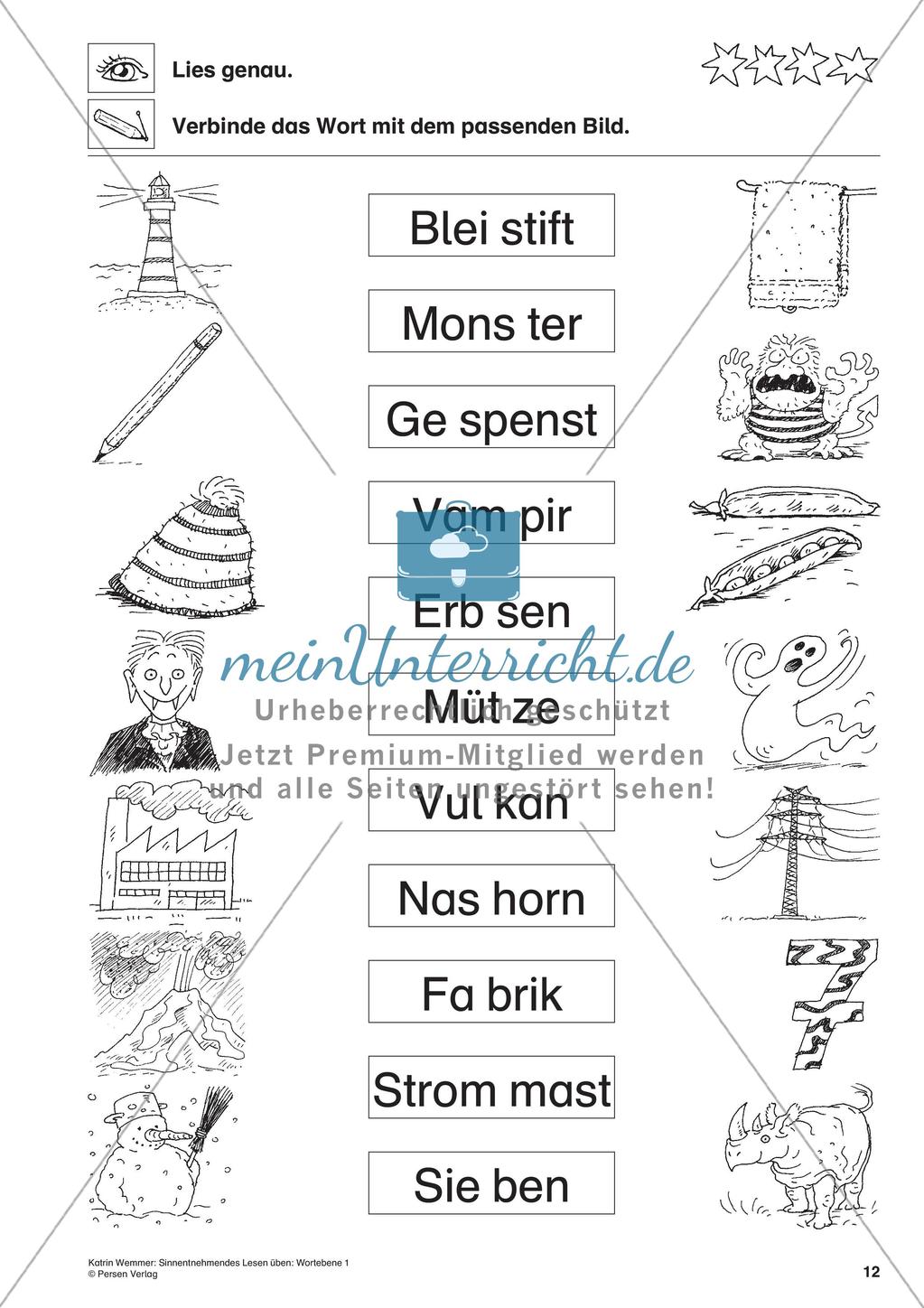 Sinnentnehmendes Lesen: Wortebene - Teil 1 Preview 14