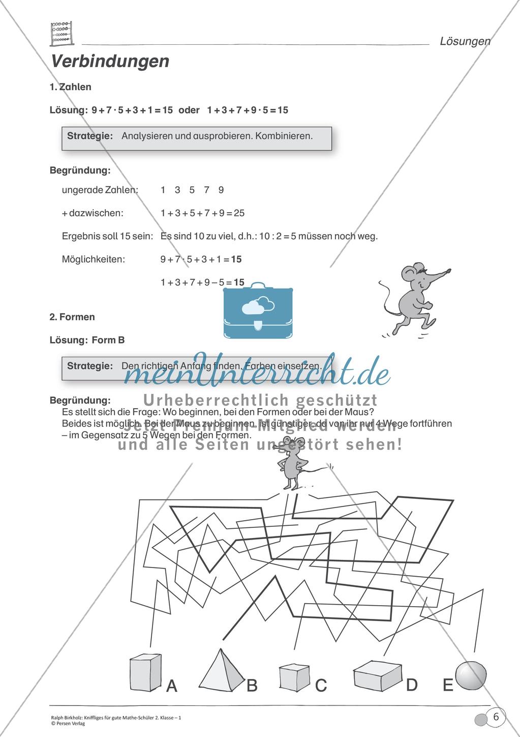 Anspruchsvolle Aufgaben für gute Mathe-Schüler Preview 8
