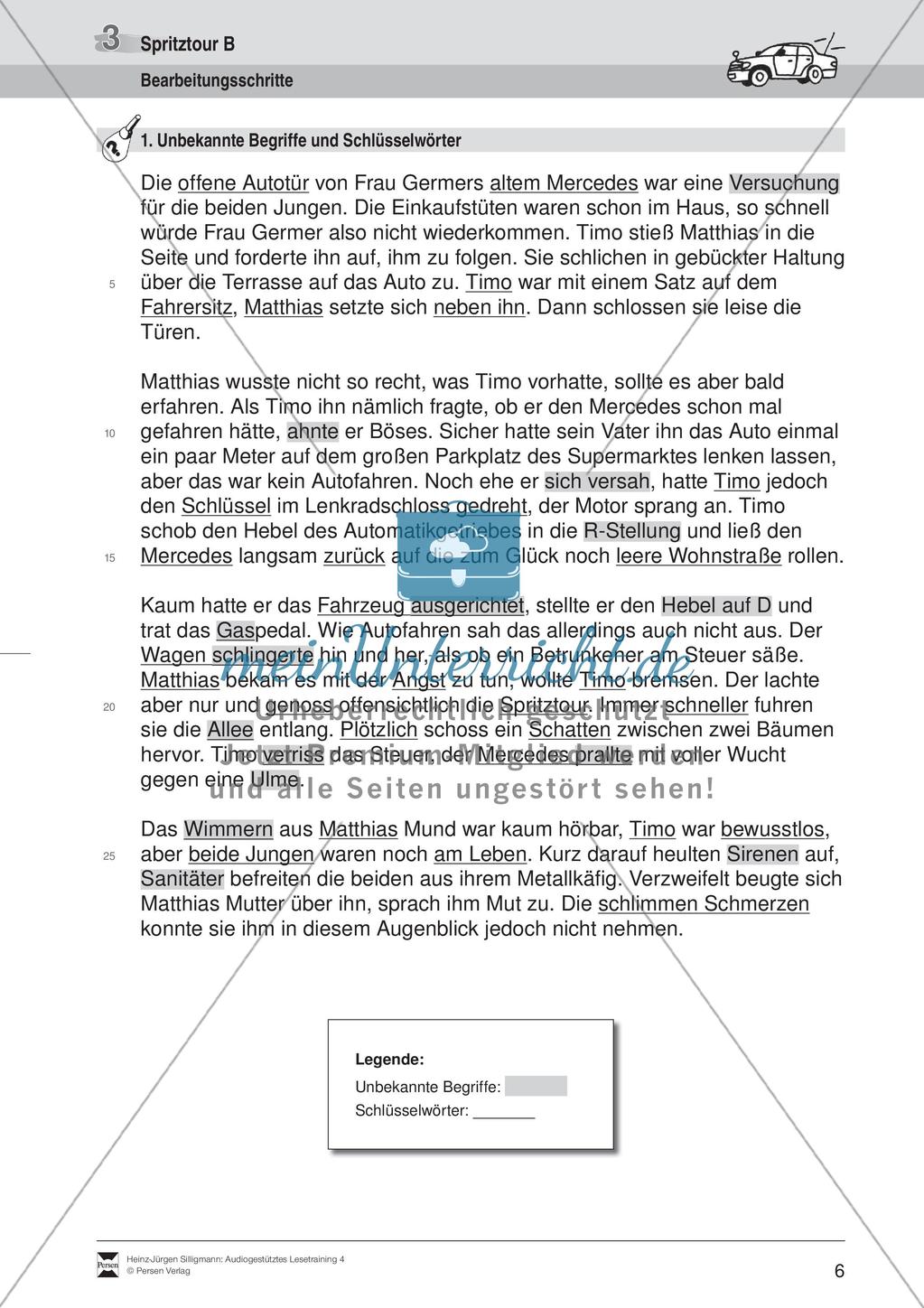 Audiogestütztes Lesetraining: Spritztour Preview 8