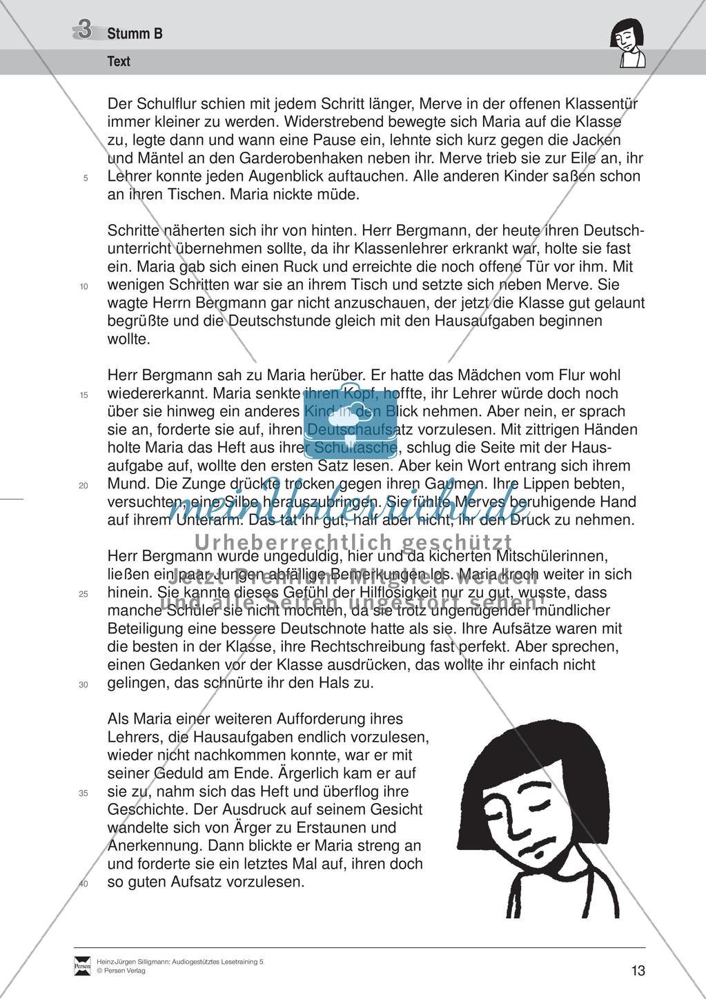 Audiogestütztes Lesetraining: Stumm Preview 7