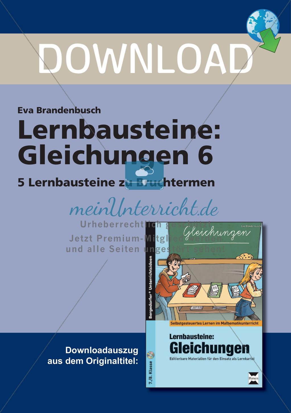 Gleichungen: Bruchterme lösen Preview 1