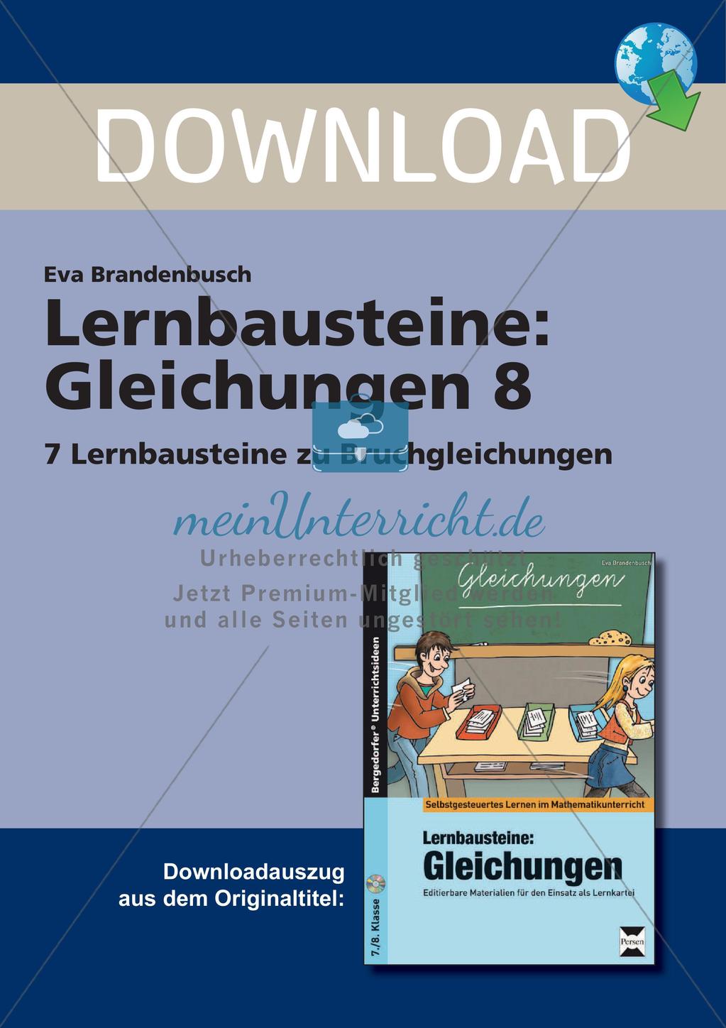 Bruchgleichungen lösen Preview 1