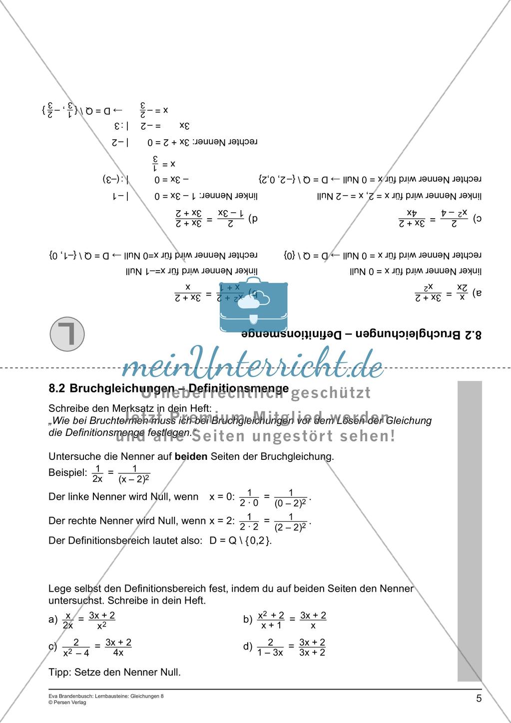 Bruchgleichungen lösen Preview 7