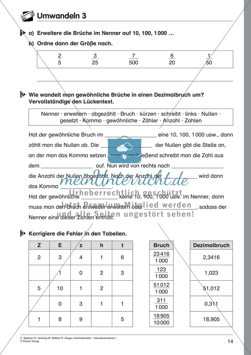 Einführung: Die Dezimalzahlen Preview 16