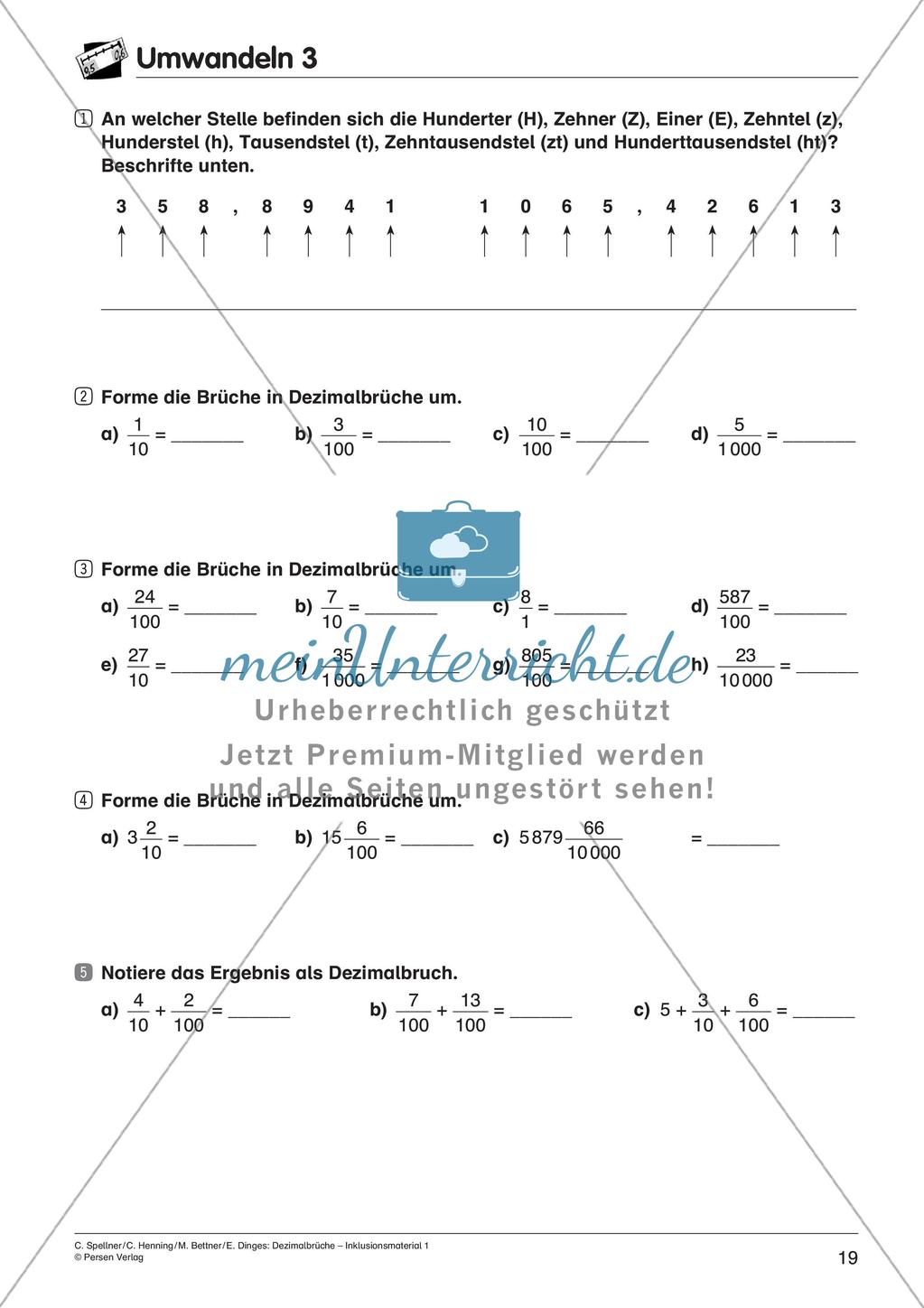 Einführung: Die Dezimalzahlen Preview 21