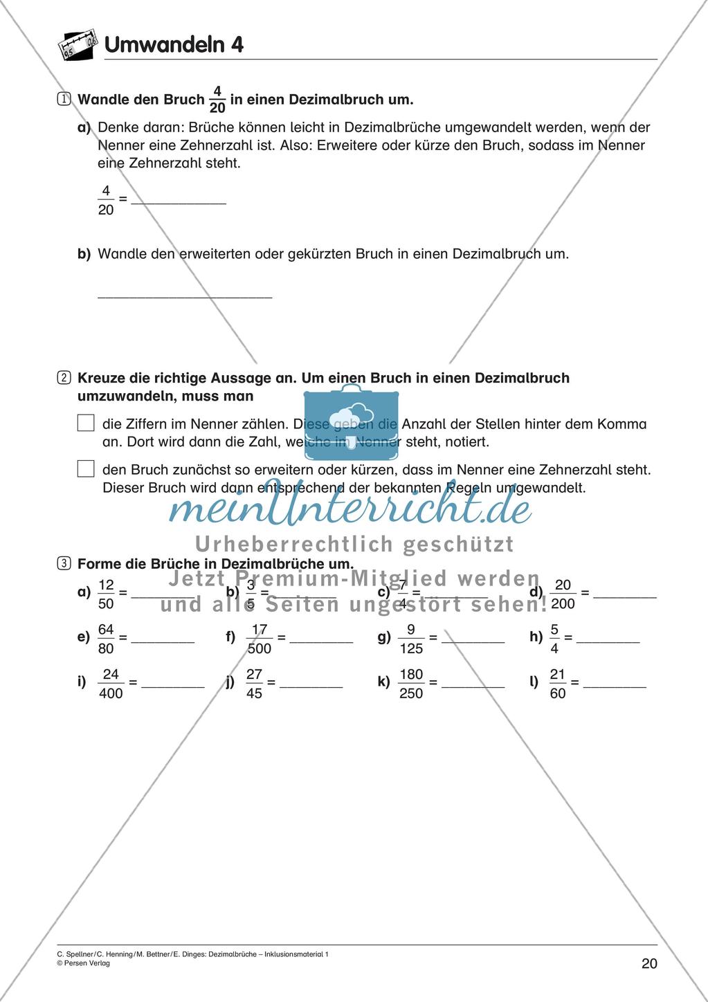 Einführung: Die Dezimalzahlen Preview 22
