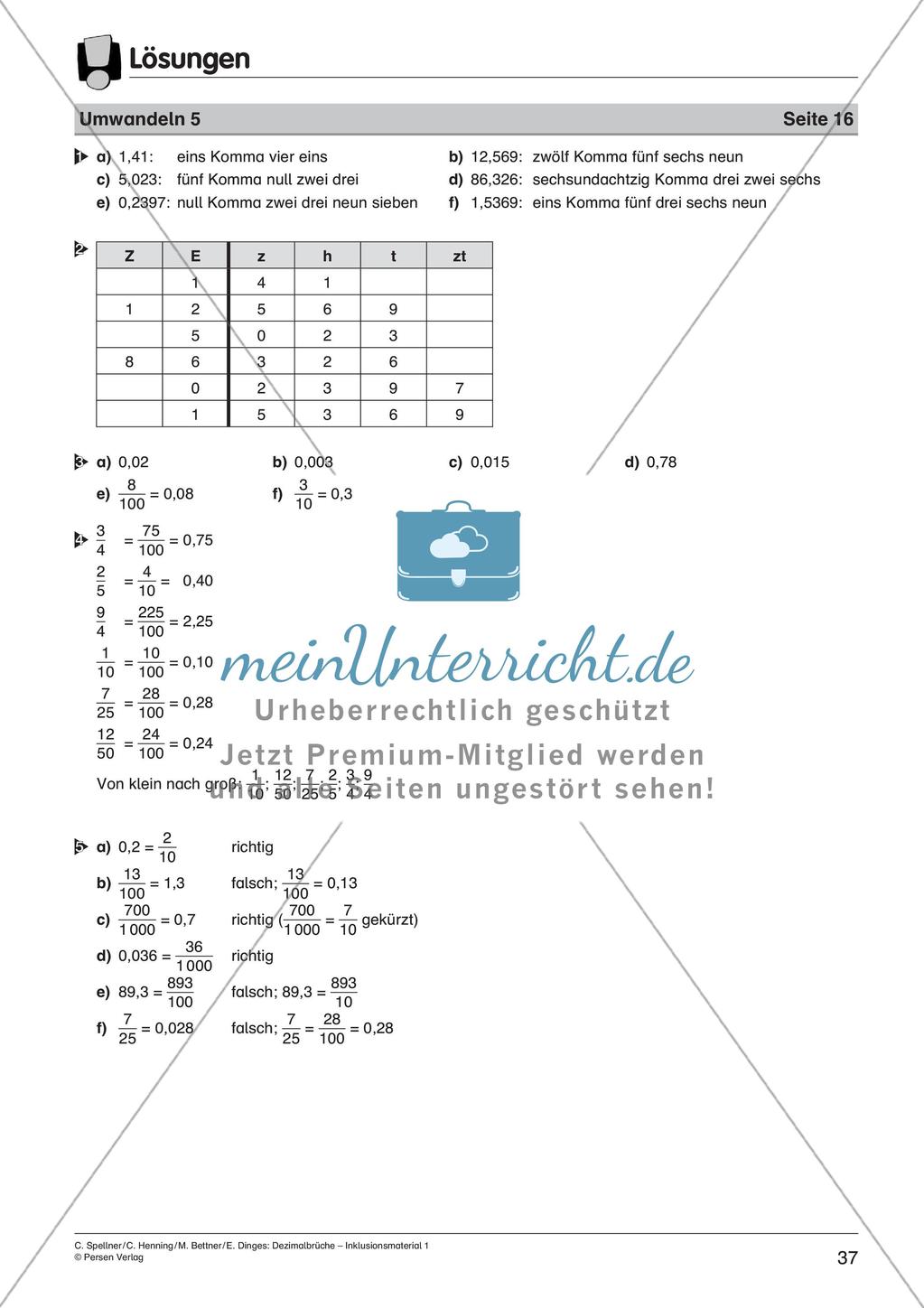 Einführung: Die Dezimalzahlen Preview 39